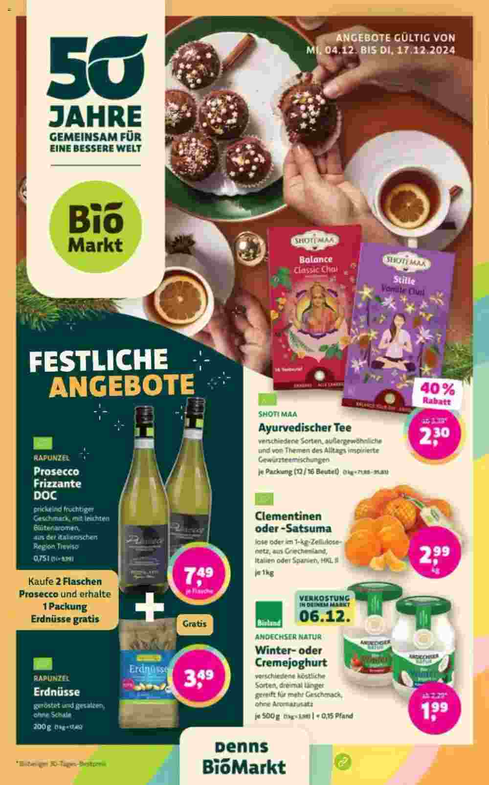 Denns BioMarkt Prospekt (ab 04.12.2024) zum Blättern - Seite 1