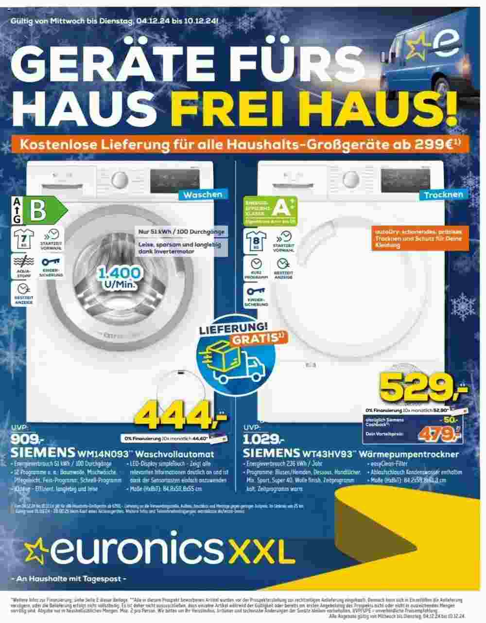 Euronics Prospekt (ab 04.12.2024) zum Blättern - Seite 1