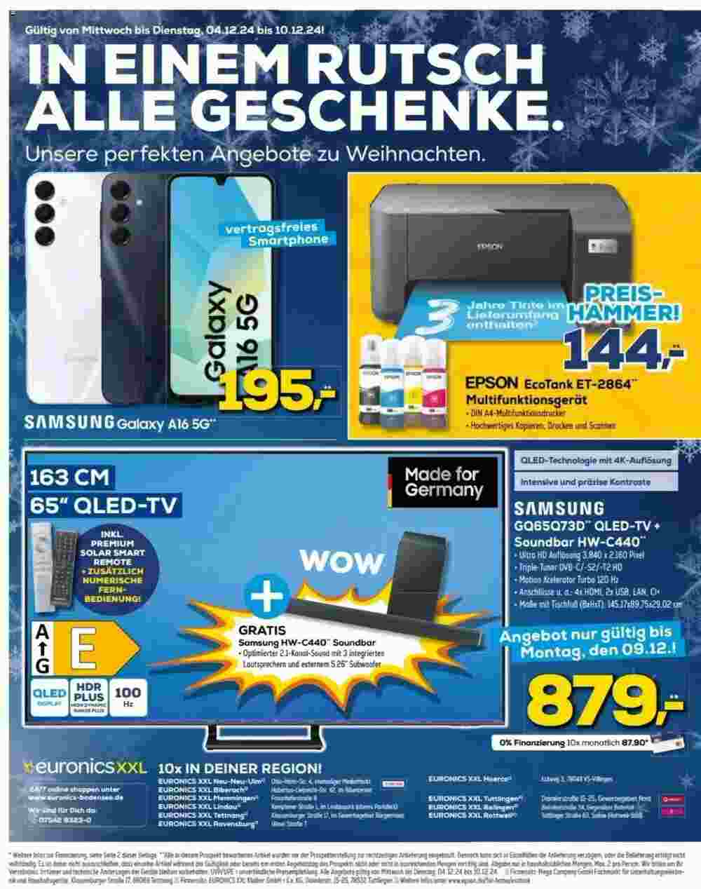 Euronics Prospekt (ab 04.12.2024) zum Blättern - Seite 16