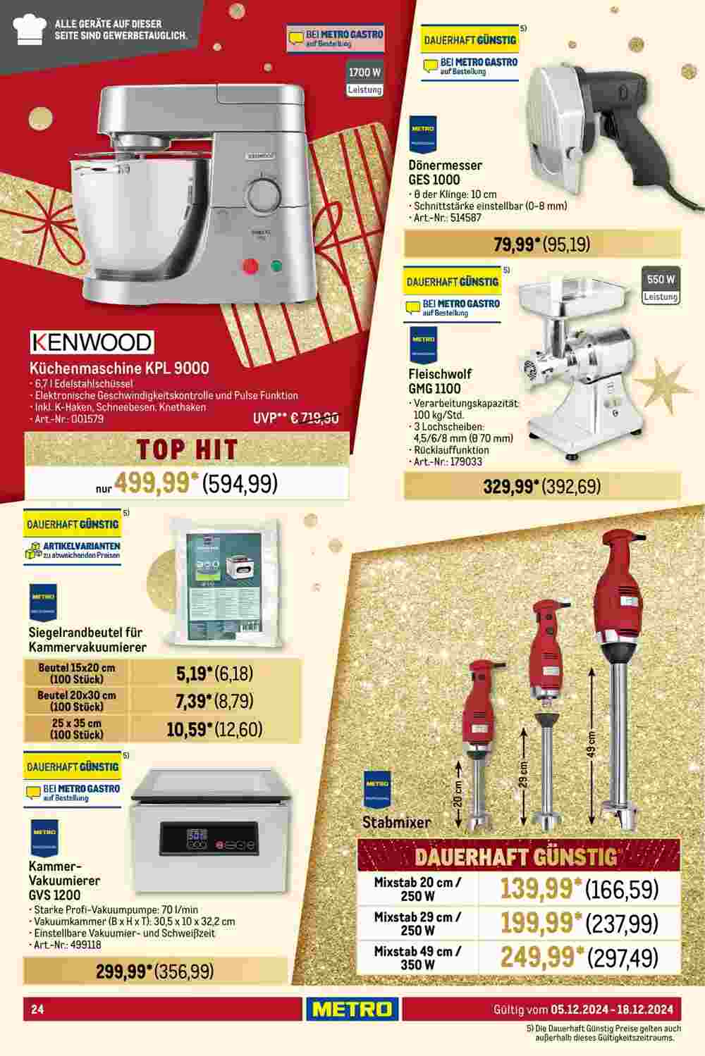 METRO Prospekt (ab 05.12.2024) zum Blättern - Seite 24