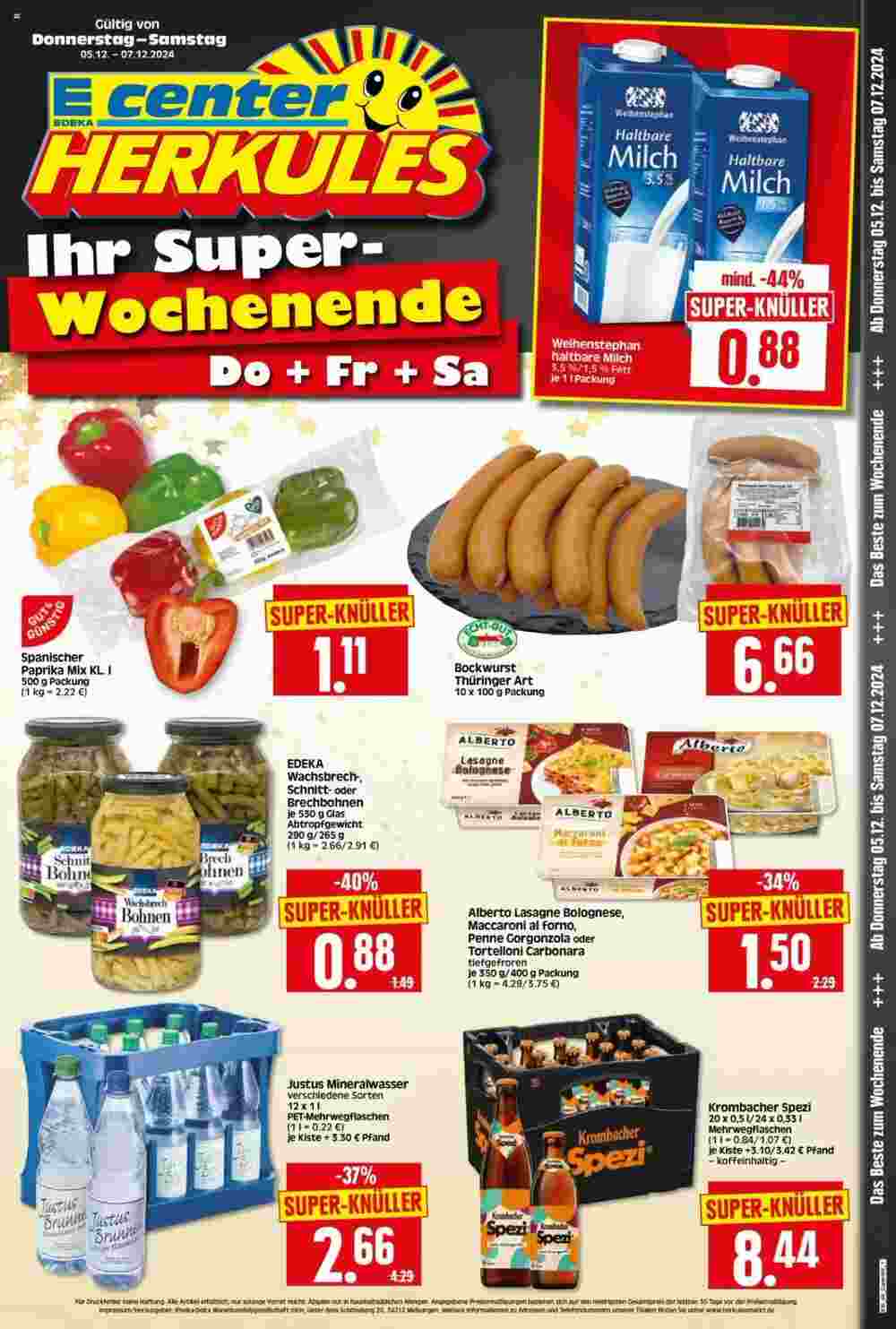 Edeka Herkules Prospekt (ab 05.12.2024) zum Blättern - Seite 1