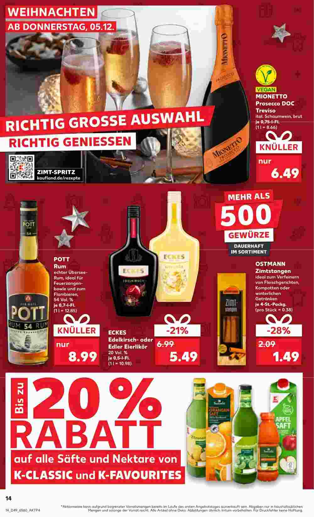 Kaufland Prospekt (ab 05.12.2024) zum Blättern - Seite 14