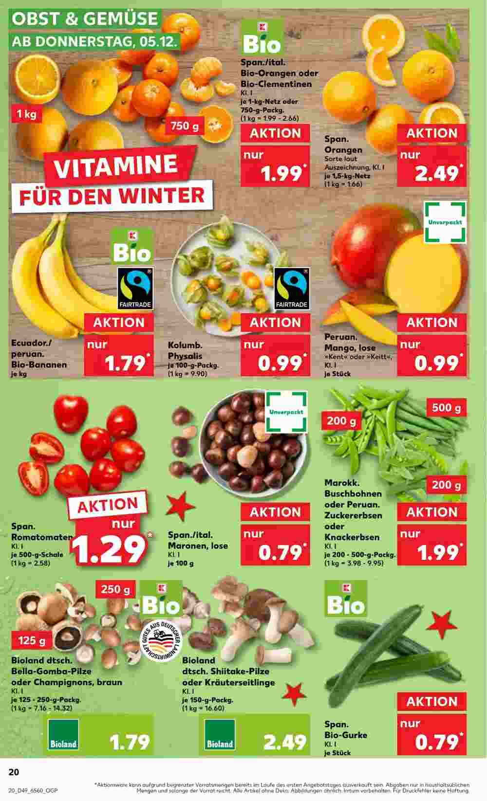 Kaufland Prospekt (ab 05.12.2024) zum Blättern - Seite 20