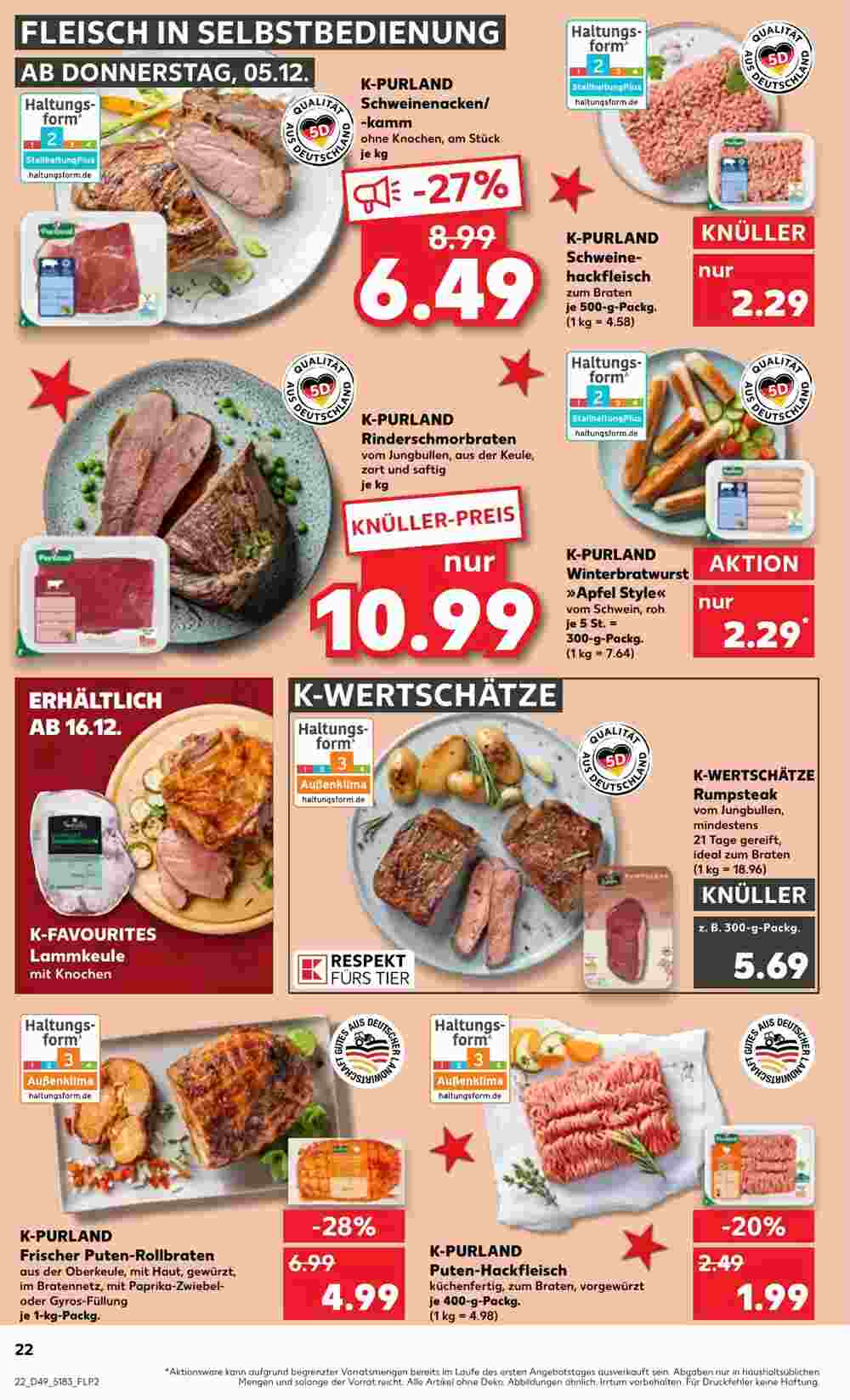 Kaufland Prospekt (ab 05.12.2024) zum Blättern - Seite 22