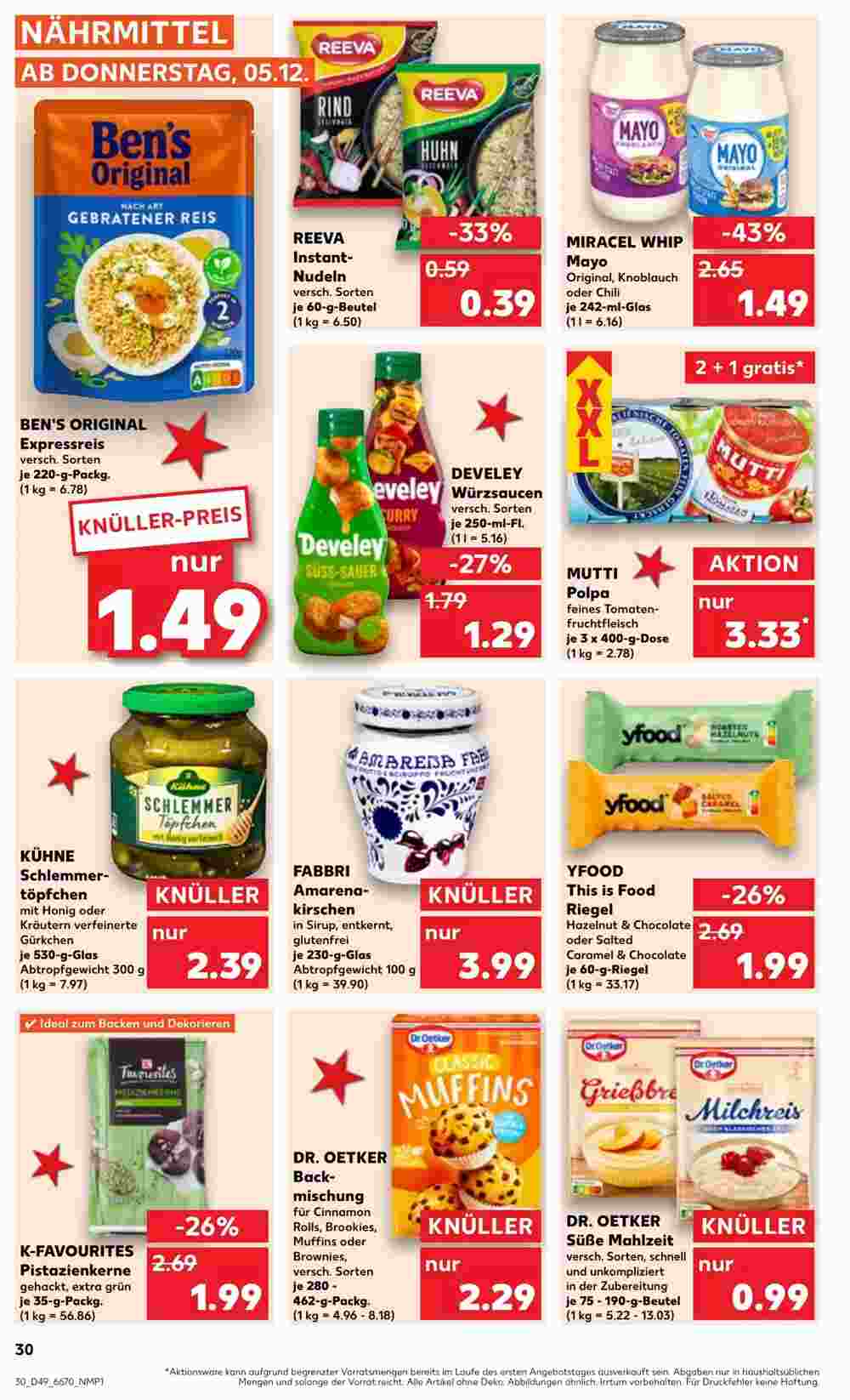 Kaufland Prospekt (ab 05.12.2024) zum Blättern - Seite 30