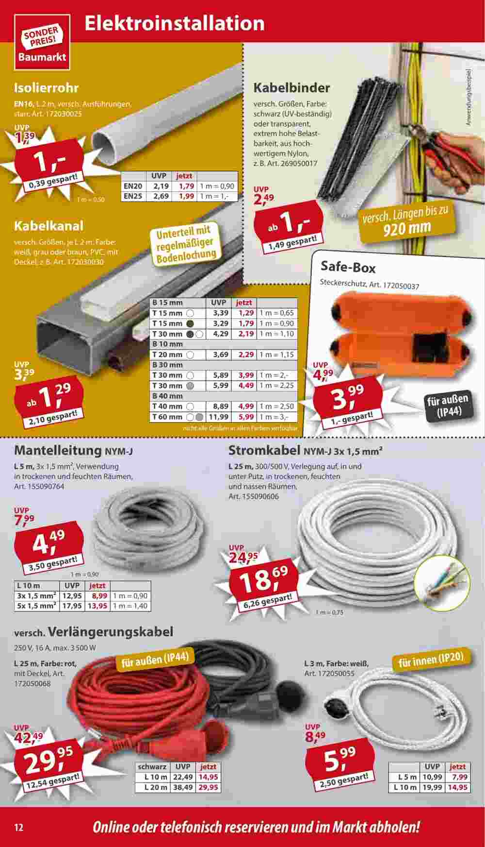 Sonderpreis Baumarkt Prospekt (ab 07.12.2024) zum Blättern - Seite 12