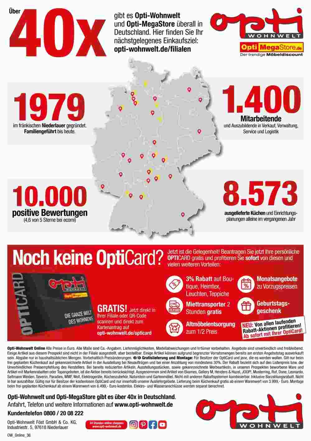 Opti Wohnwelt Prospekt (ab 08.12.2024) zum Blättern - Seite 38