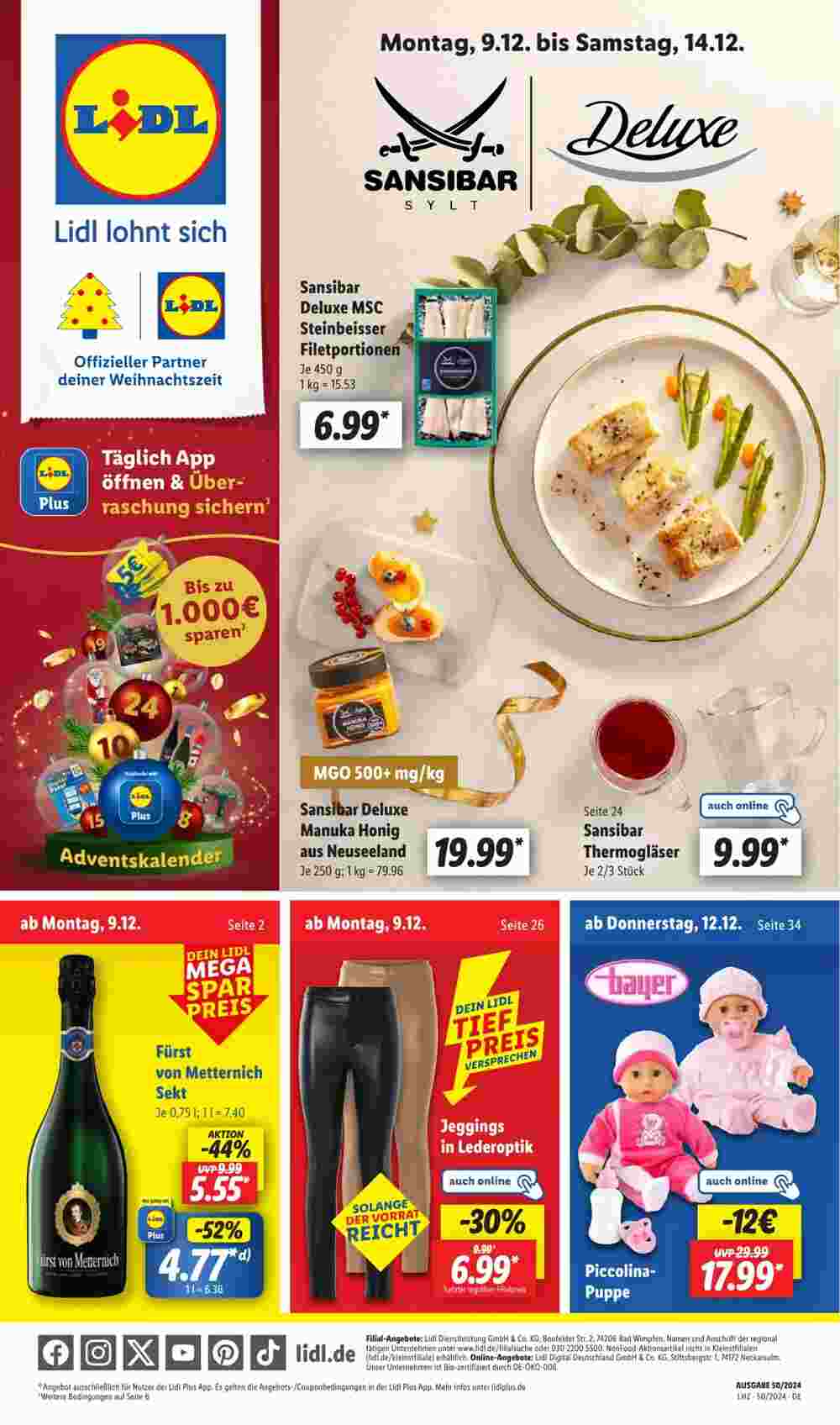 Lidl Prospekt (ab 09.12.2024) zum Blättern - Seite 1