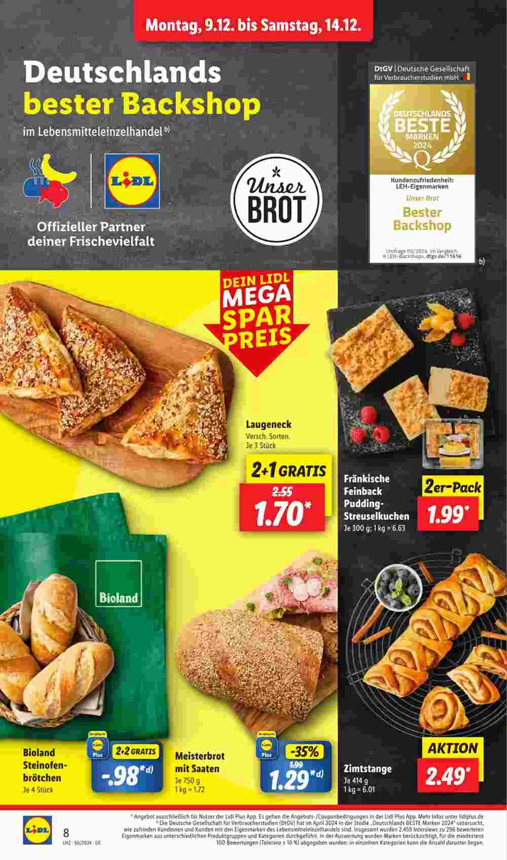 Lidl Prospekt (ab 09.12.2024) zum Blättern - Seite 8