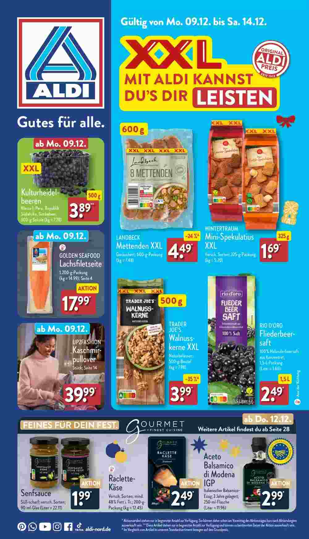 Aldi Nord Prospekt (ab 09.12.2024) zum Blättern - Seite 1