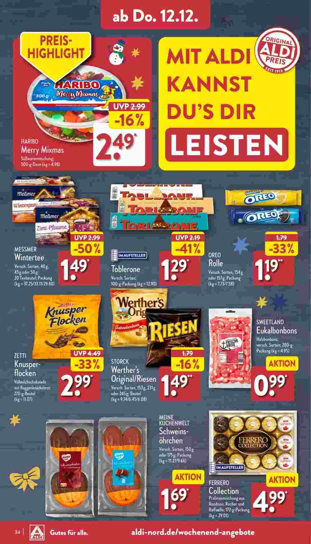 Aldi Nord Prospekt (ab 09.12.2024) zum Blättern - Seite 34