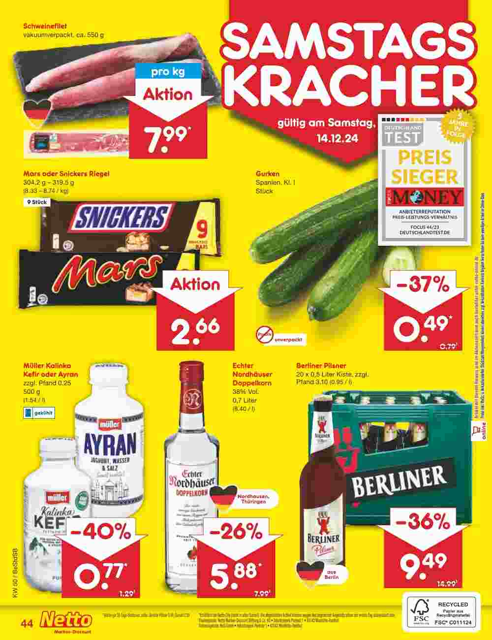 Netto Marken-Discount Prospekt (ab 09.12.2024) zum Blättern - Seite 56