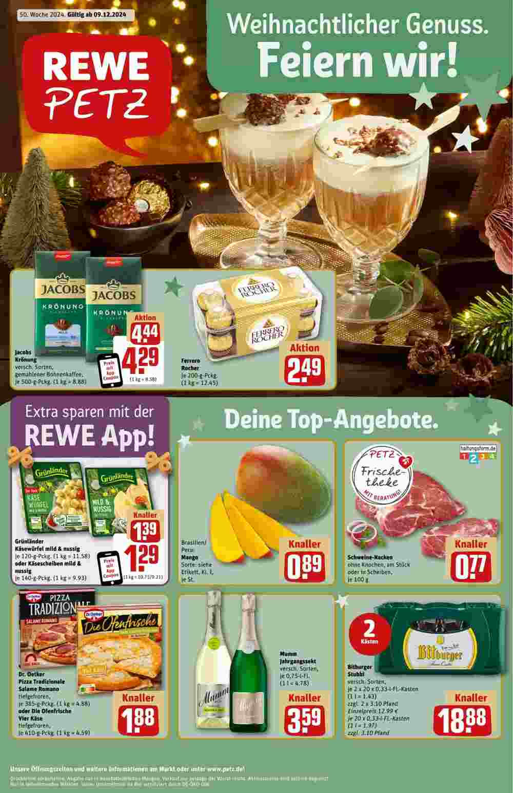 REWE PETZ Prospekt (ab 09.12.2024) zum Blättern - Seite 1