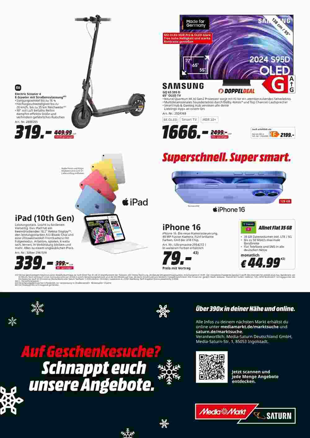 MediaMarkt Prospekt (ab 09.12.2024) zum Blättern - Seite 16