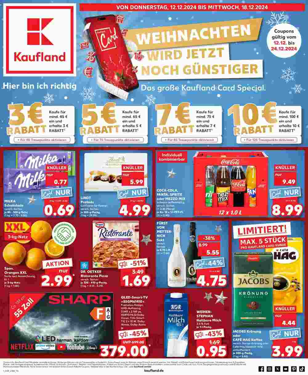 Kaufland Prospekt (ab 11.12.2024) zum Blättern - Seite 1