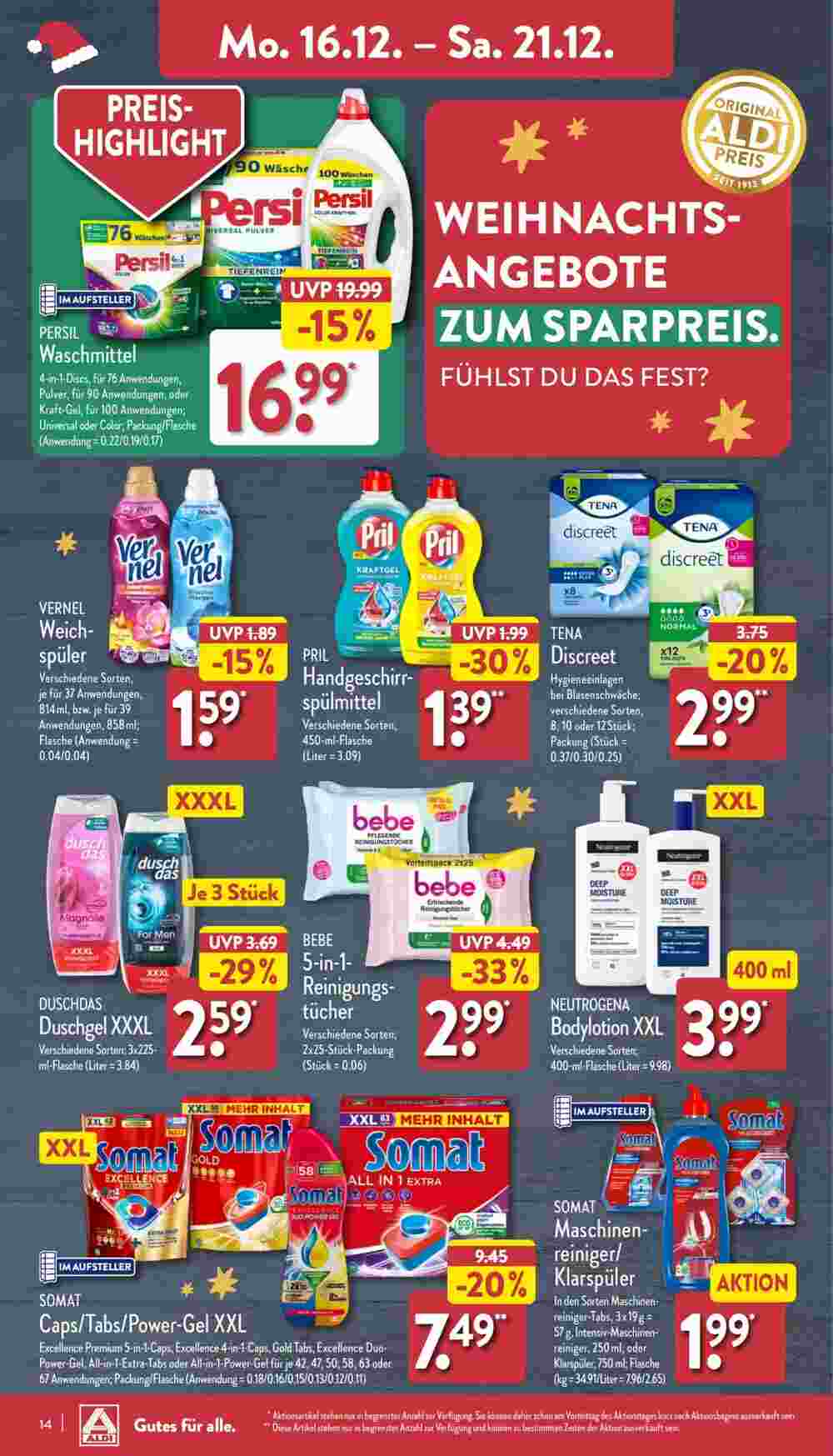 Aldi Nord Prospekt (ab 16.12.2024) zum Blättern - Seite 14