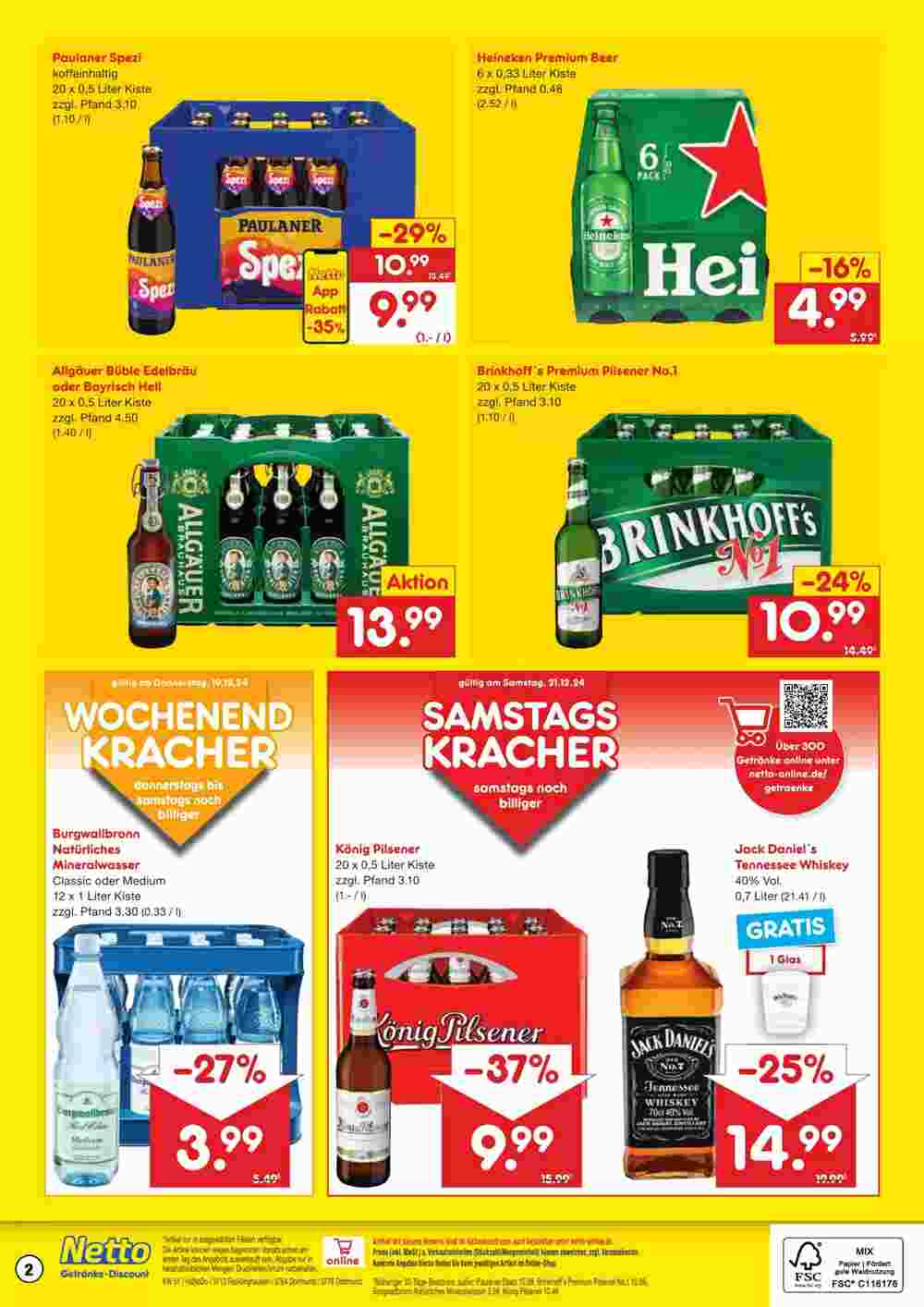 Netto Getränke Discount Prospekt (ab 16.12.2024) zum Blättern - Seite 2