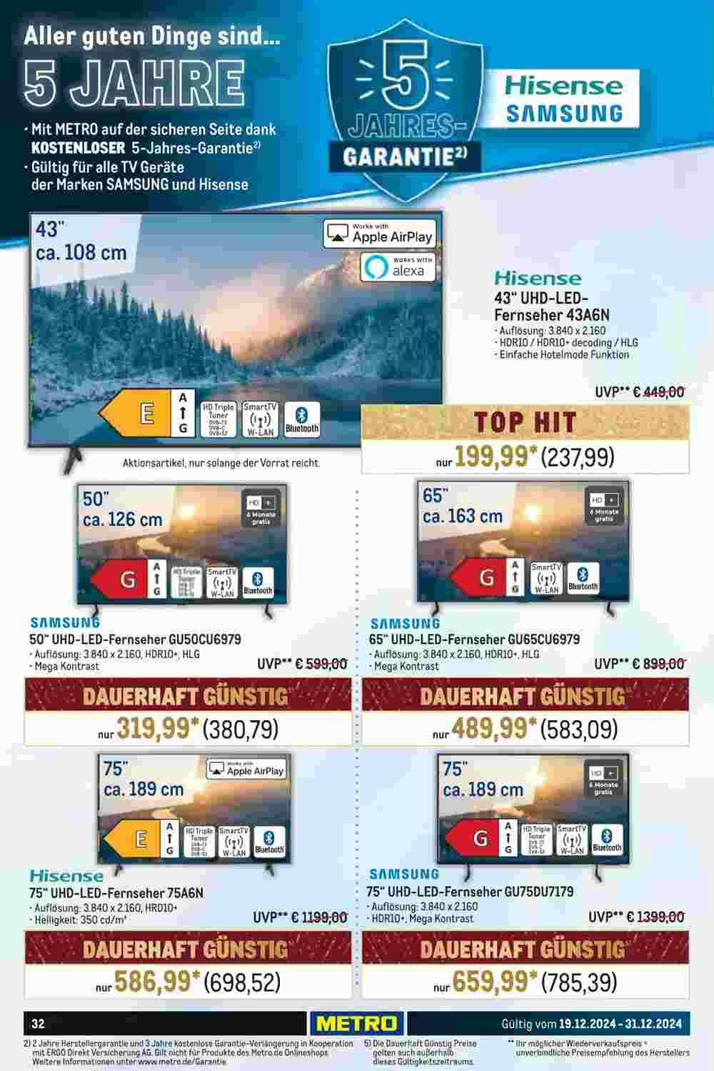 METRO Prospekt (ab 19.12.2024) zum Blättern - Seite 32