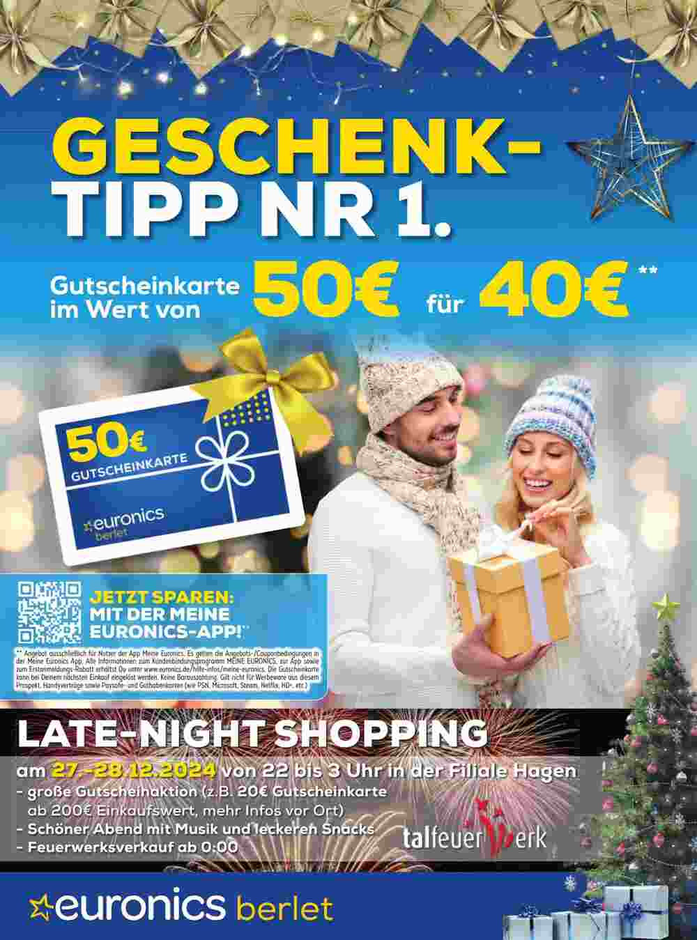 Euronics Prospekt (ab 20.12.2024) zum Blättern - Seite 1