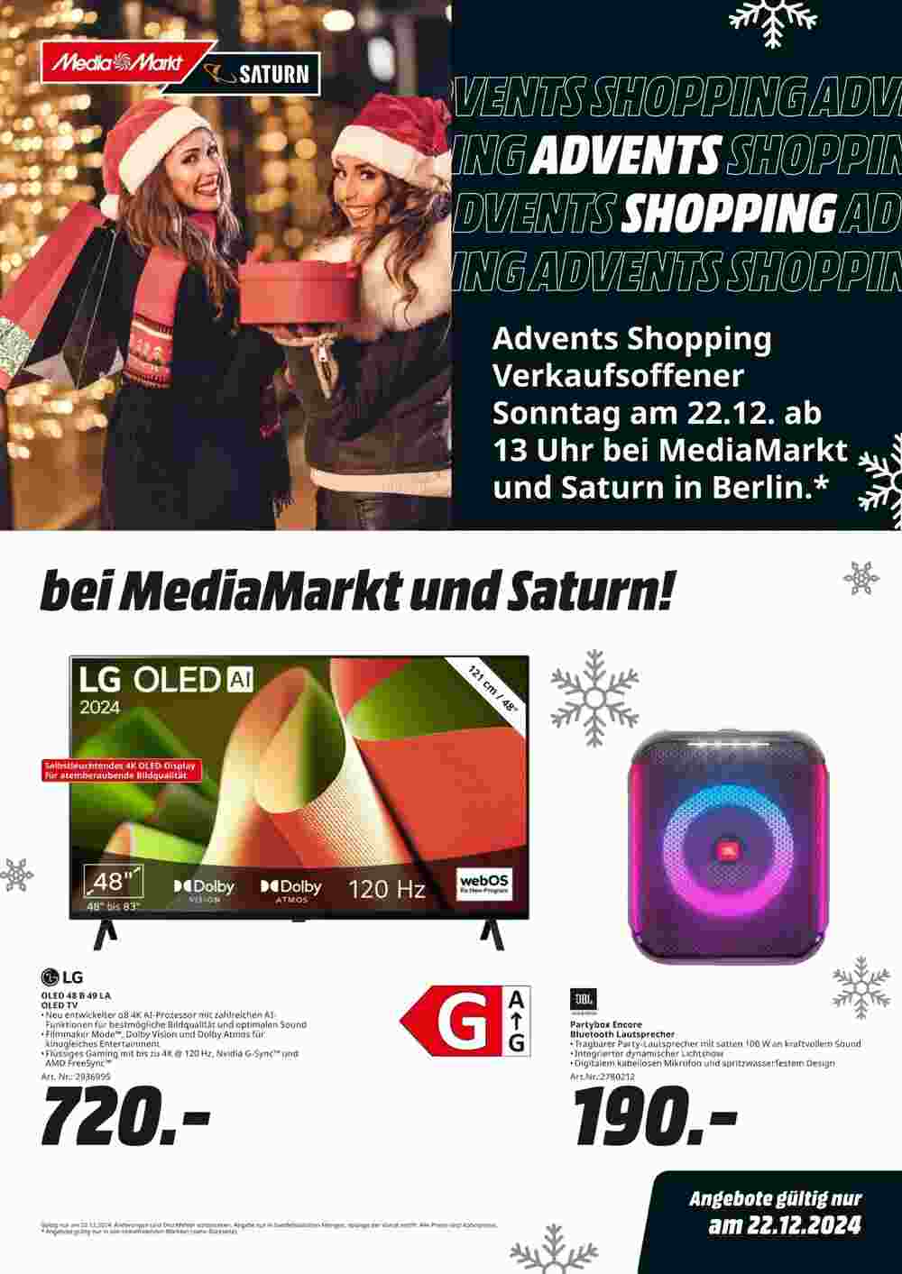 MediaMarkt Prospekt (ab 22.12.2024) zum Blättern - Seite 1