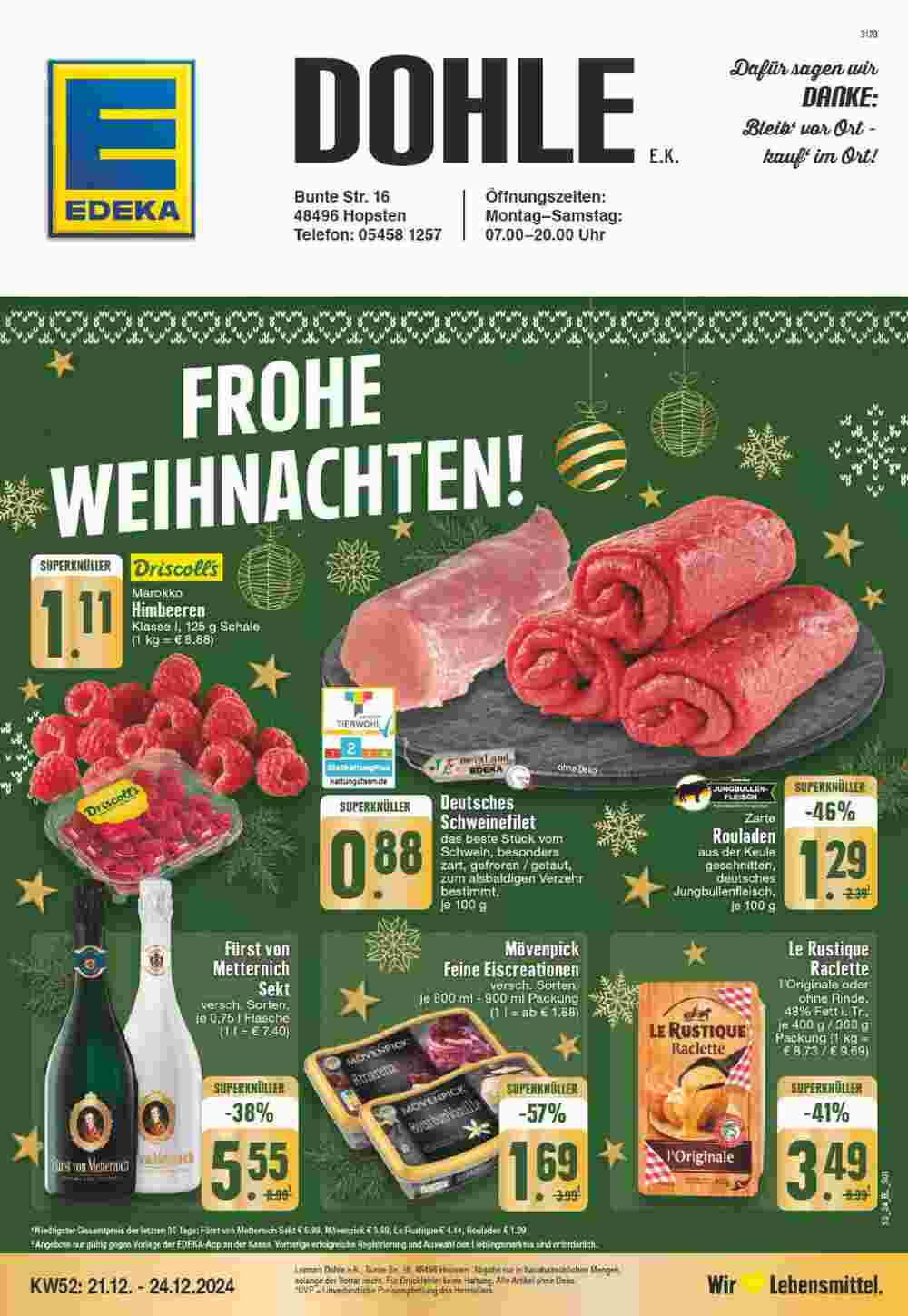 Edeka Prospekt (ab 22.12.2024) zum Blättern - Seite 1