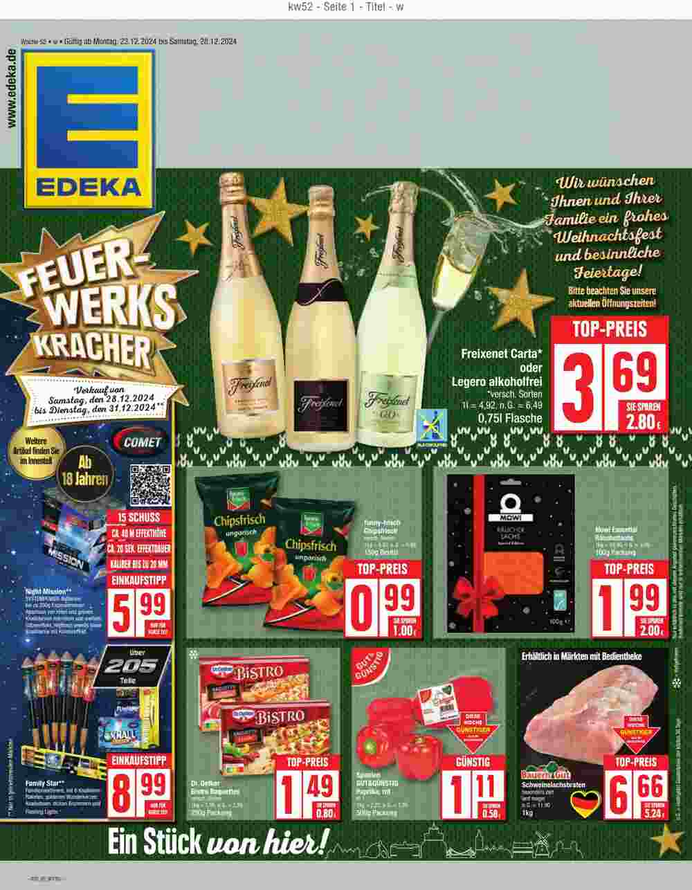 Edeka Prospekt (ab 23.12.2024) zum Blättern - Seite 1