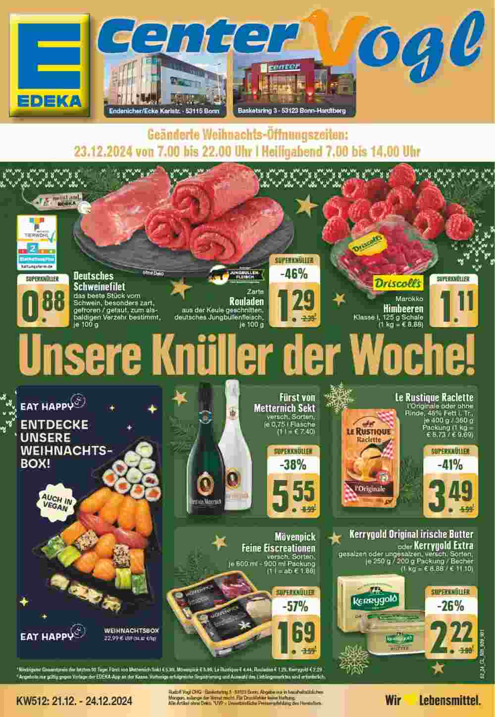 EDEKA Vogl Prospekt (ab 23.12.2024) zum Blättern - Seite 1