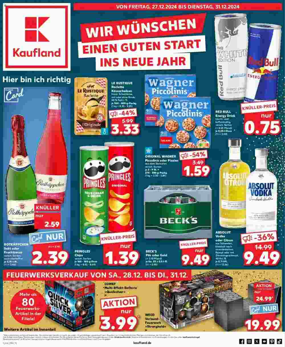 Kaufland Prospekt (ab 27.12.2024) zum Blättern - Seite 1