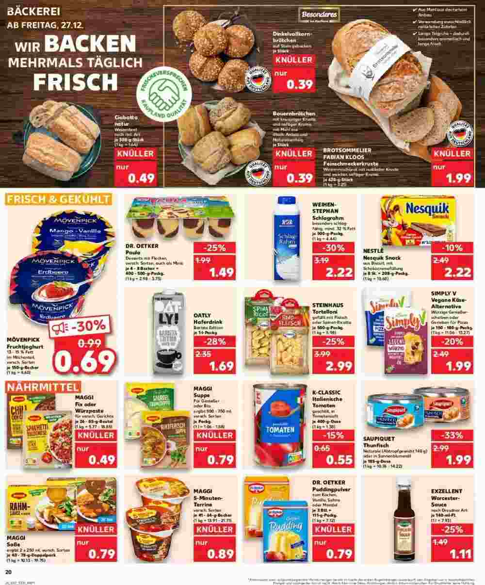 Kaufland Prospekt (ab 27.12.2024) zum Blättern - Seite 20