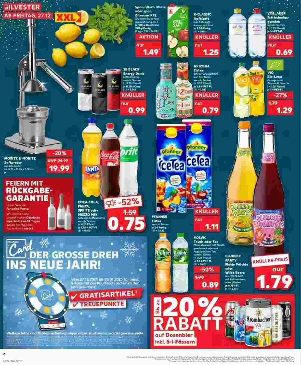 Kaufland Prospekt (ab 27.12.2024) zum Blättern - Seite 8