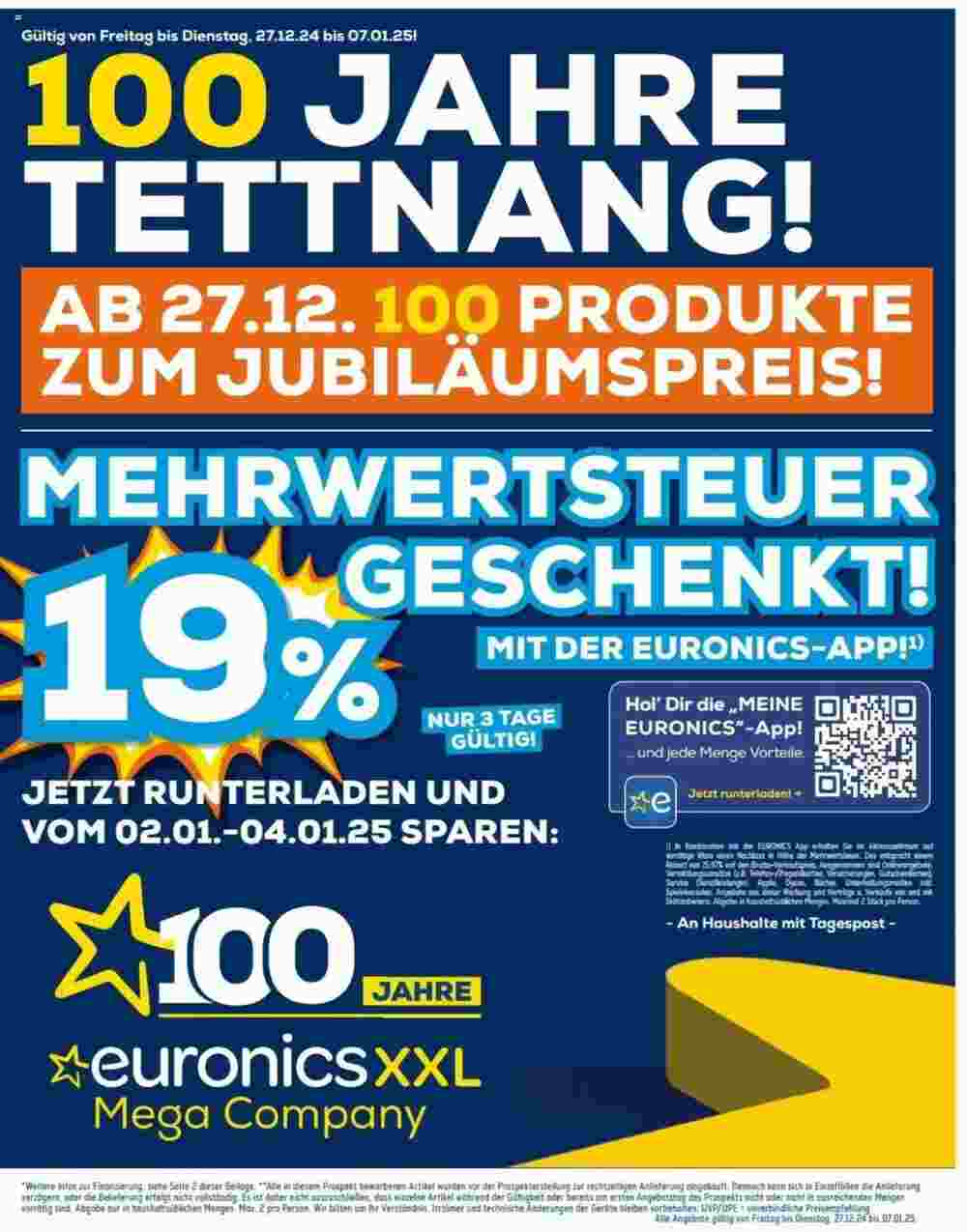 Euronics Prospekt (ab 27.12.2024) zum Blättern - Seite 1