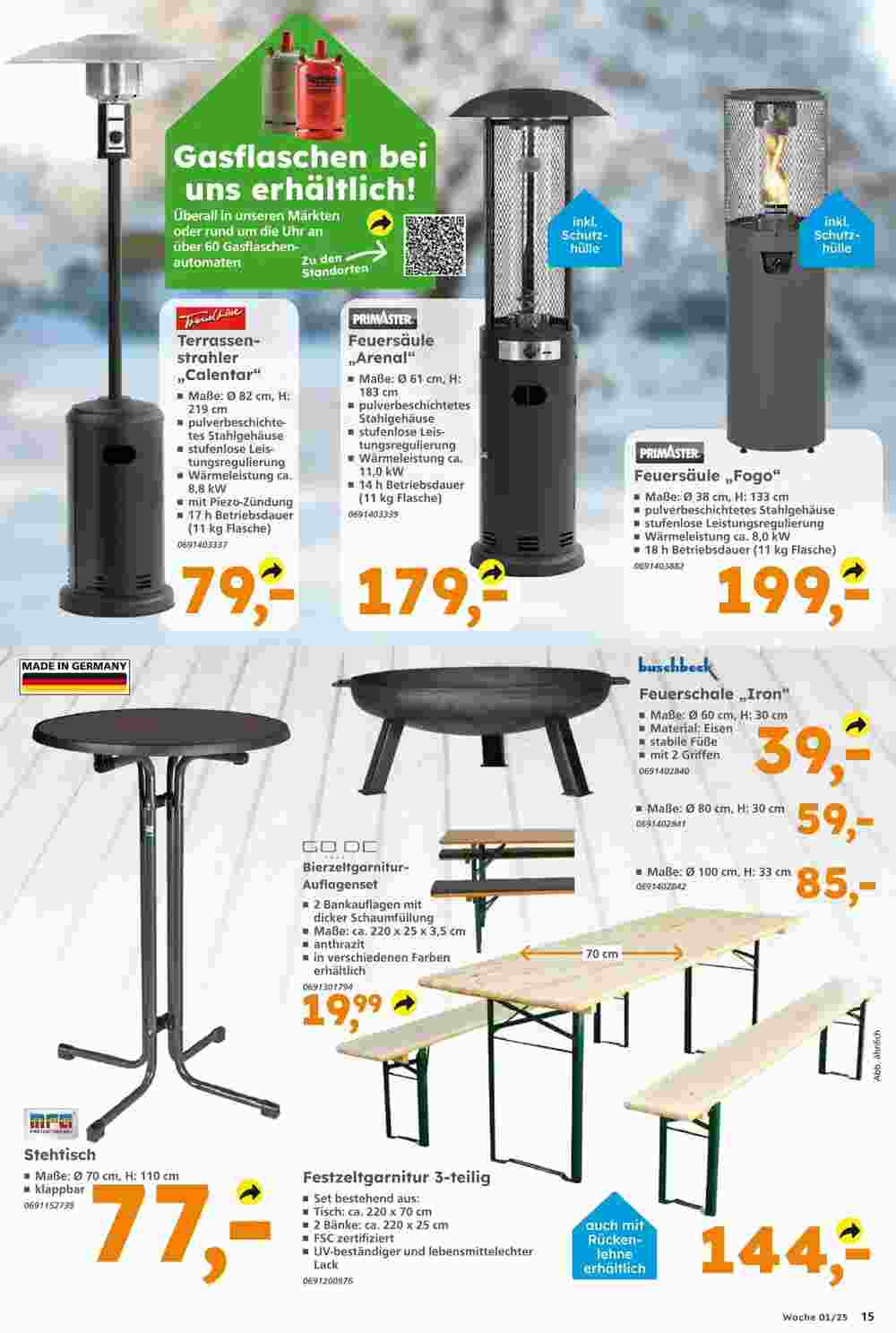 Globus Baumarkt Prospekt (ab 29.12.2024) zum Blättern - Seite 15