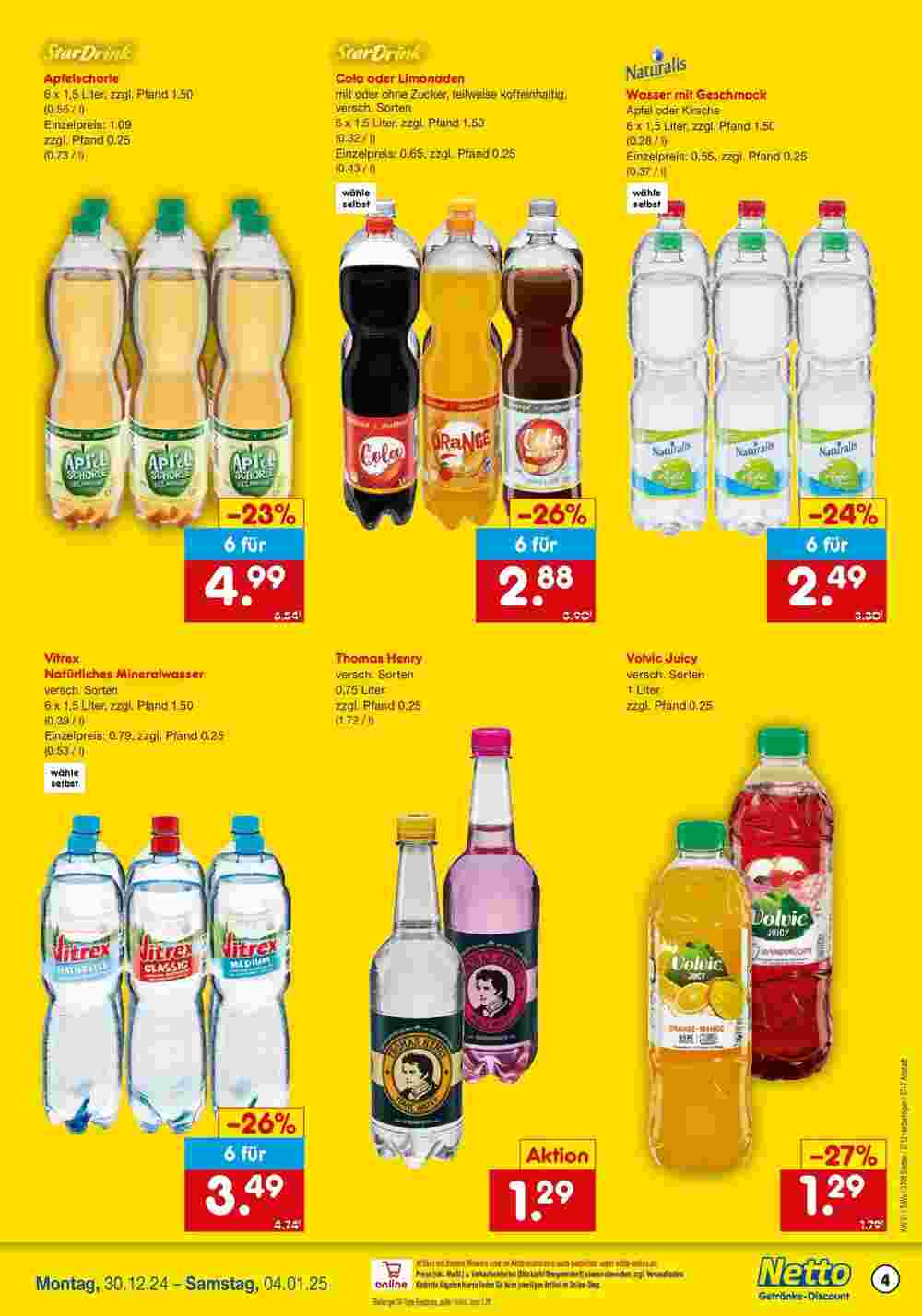 Netto Getränke Discount Prospekt (ab 29.12.2024) zum Blättern - Seite 4