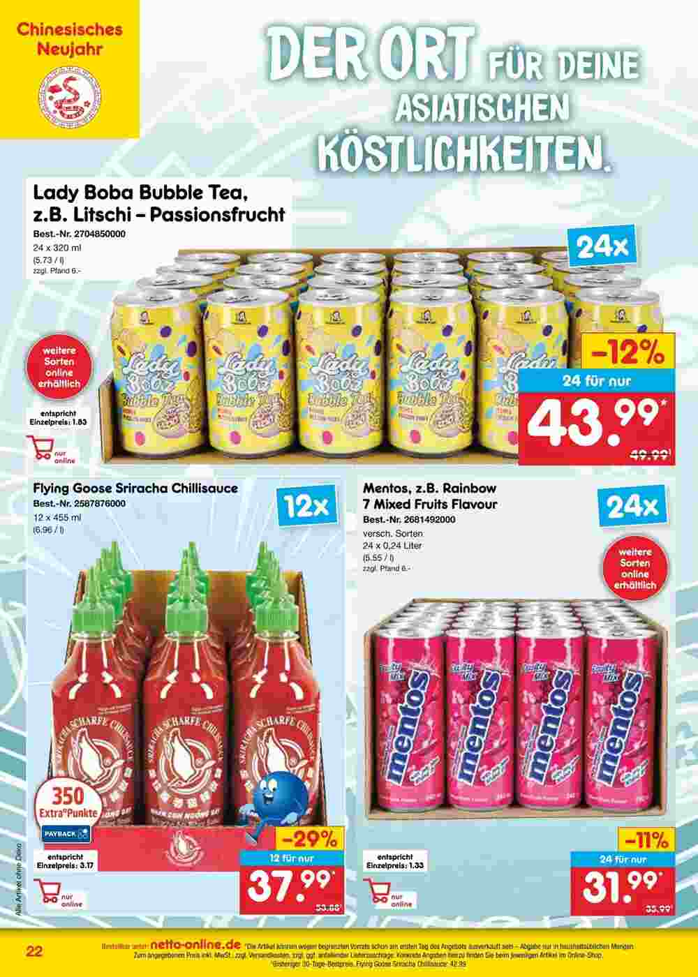 Netto Marken-Discount Prospekt (ab 30.12.2024) zum Blättern - Seite 22