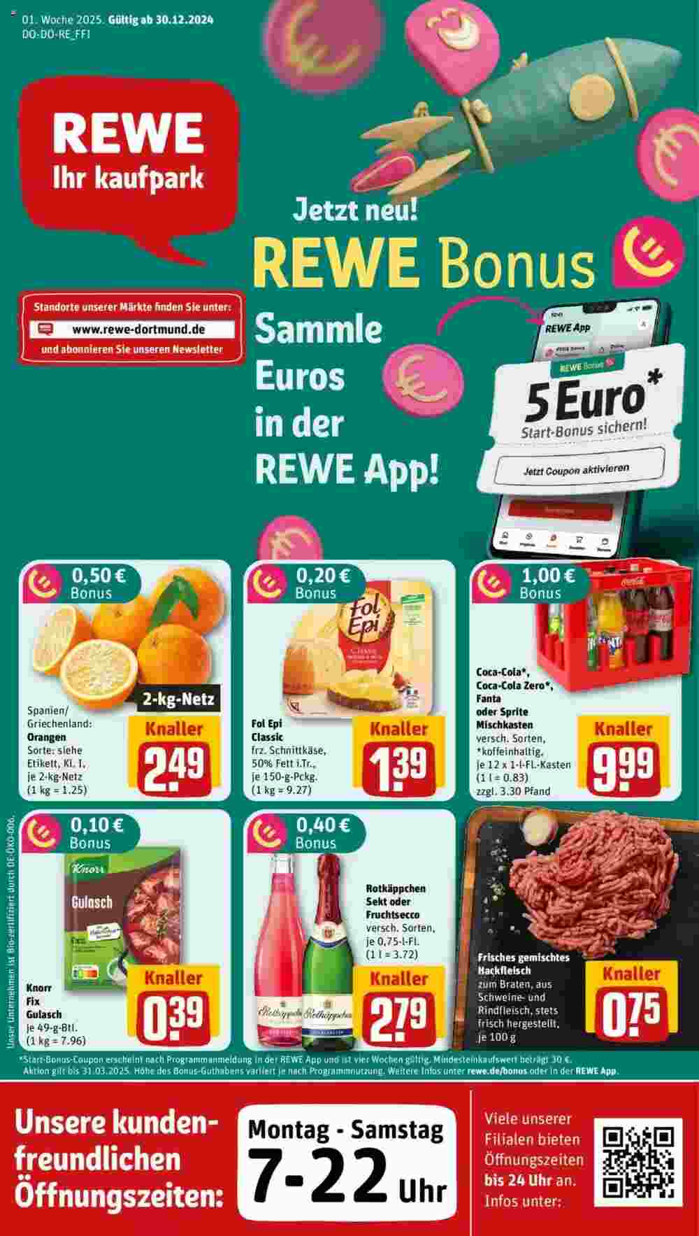 REWE Kaufpark Prospekt (ab 30.12.2024) zum Blättern - Seite 1