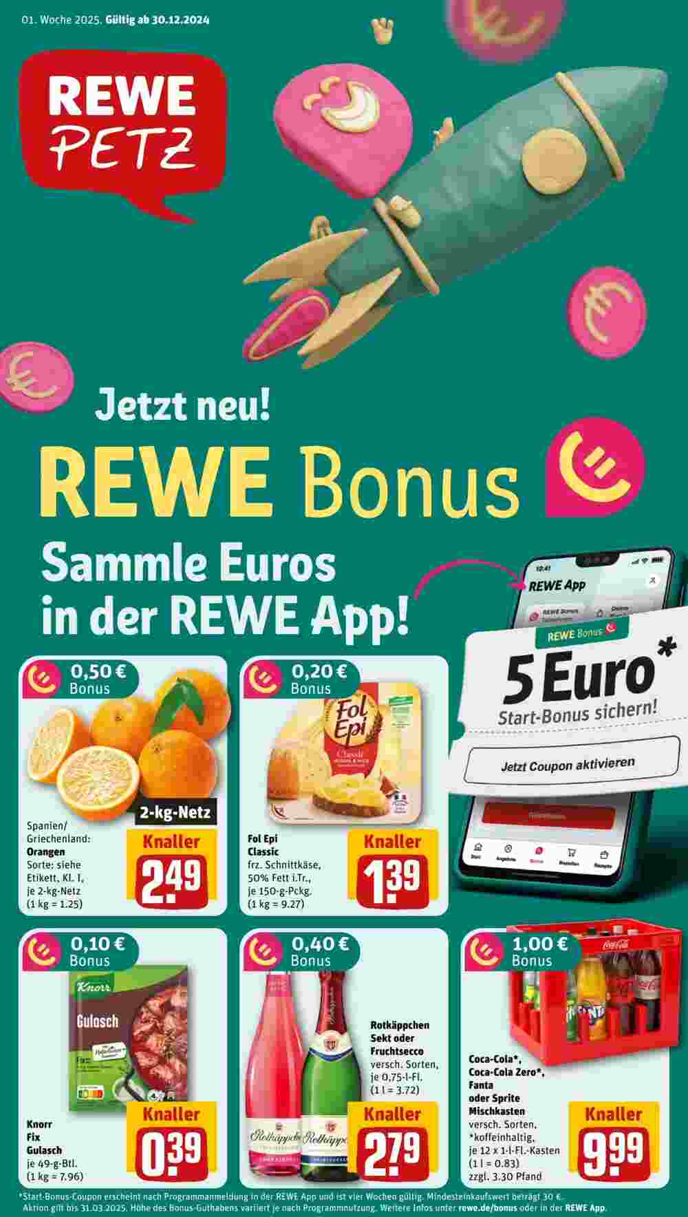 REWE PETZ Prospekt (ab 30.12.2024) zum Blättern - Seite 1