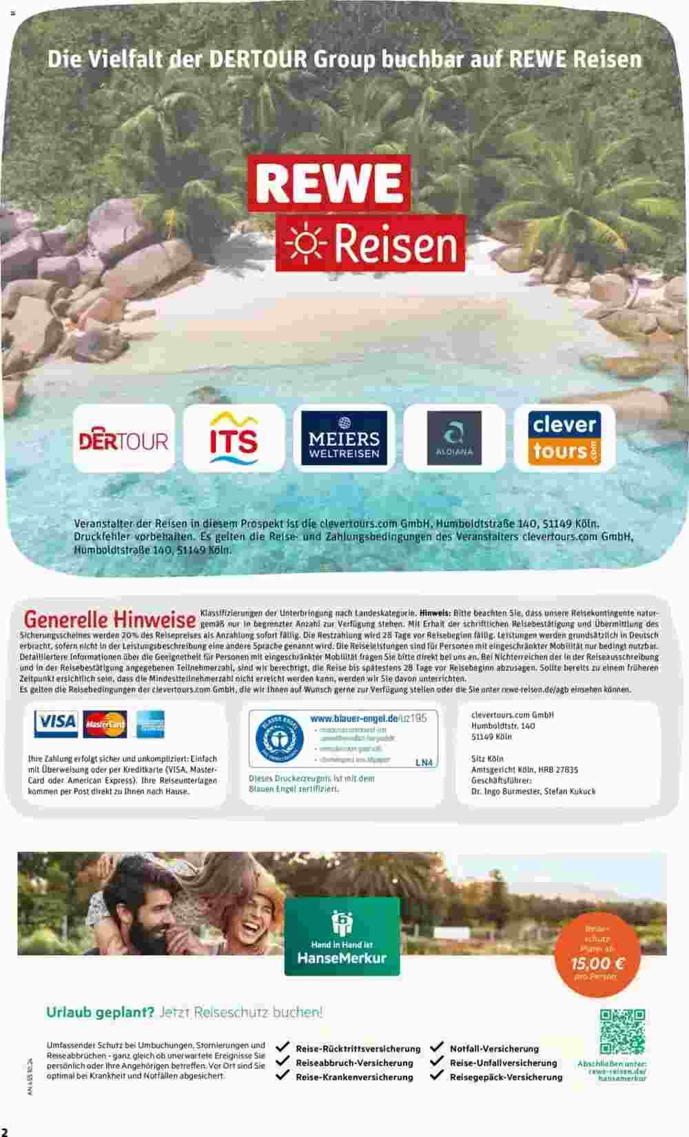 REWE Reisen Prospekt (ab 01.01.2025) zum Blättern - Seite 2