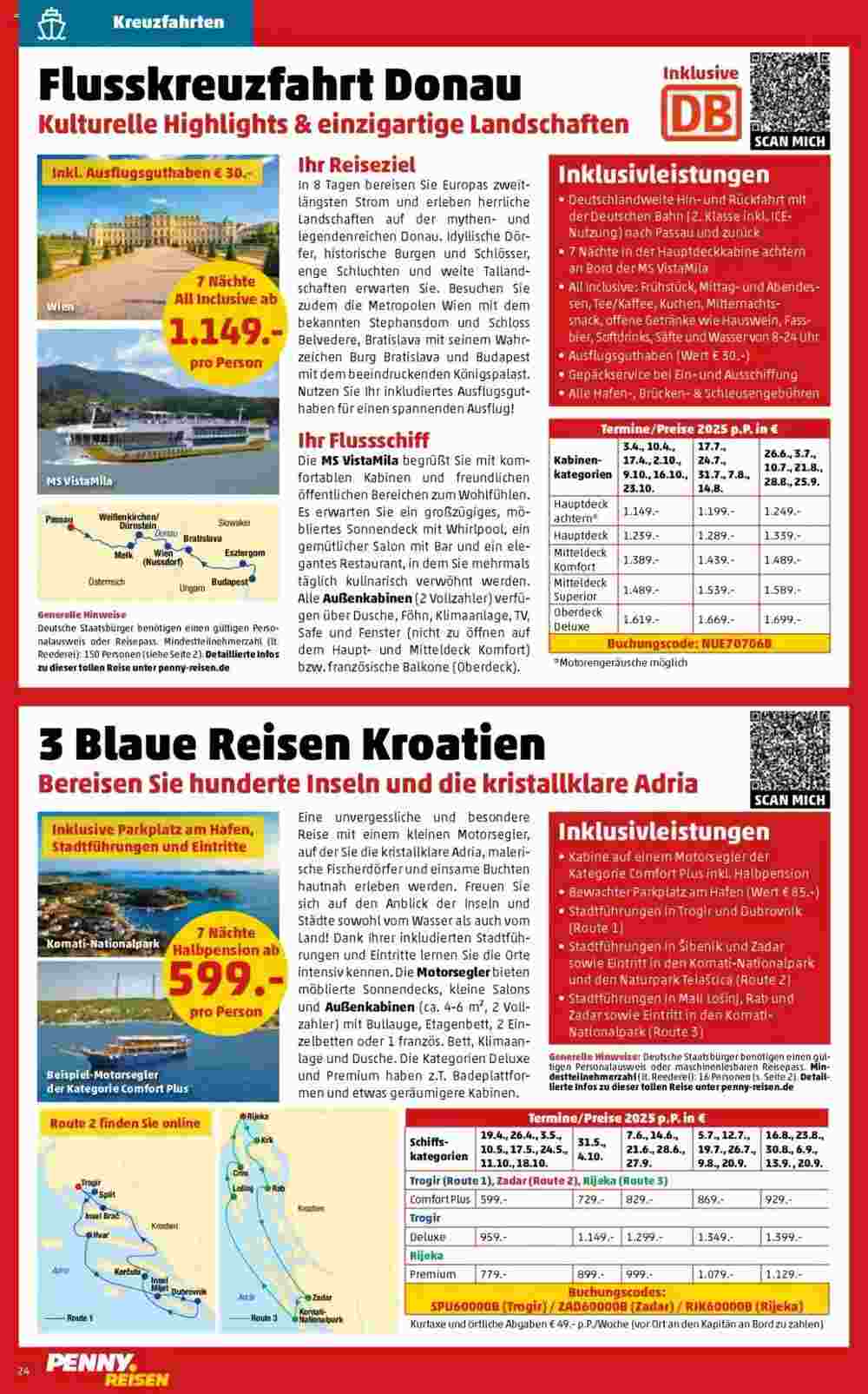 Penny Reisen Prospekt (ab 01.01.2025) zum Blättern - Seite 24