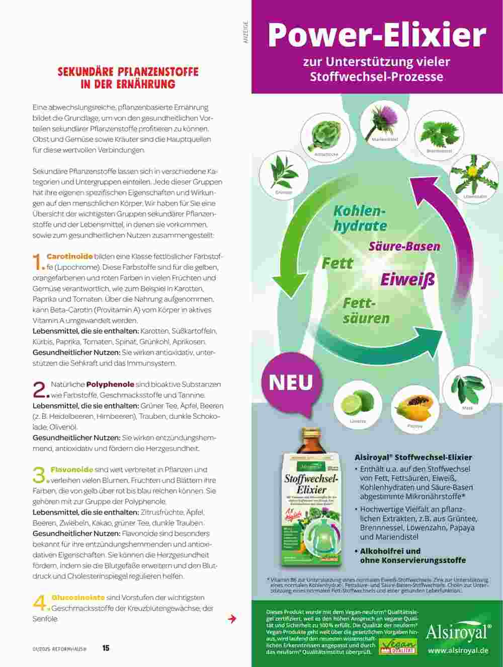 Reformhaus Ebken Prospekt (ab 01.01.2025) zum Blättern - Seite 15