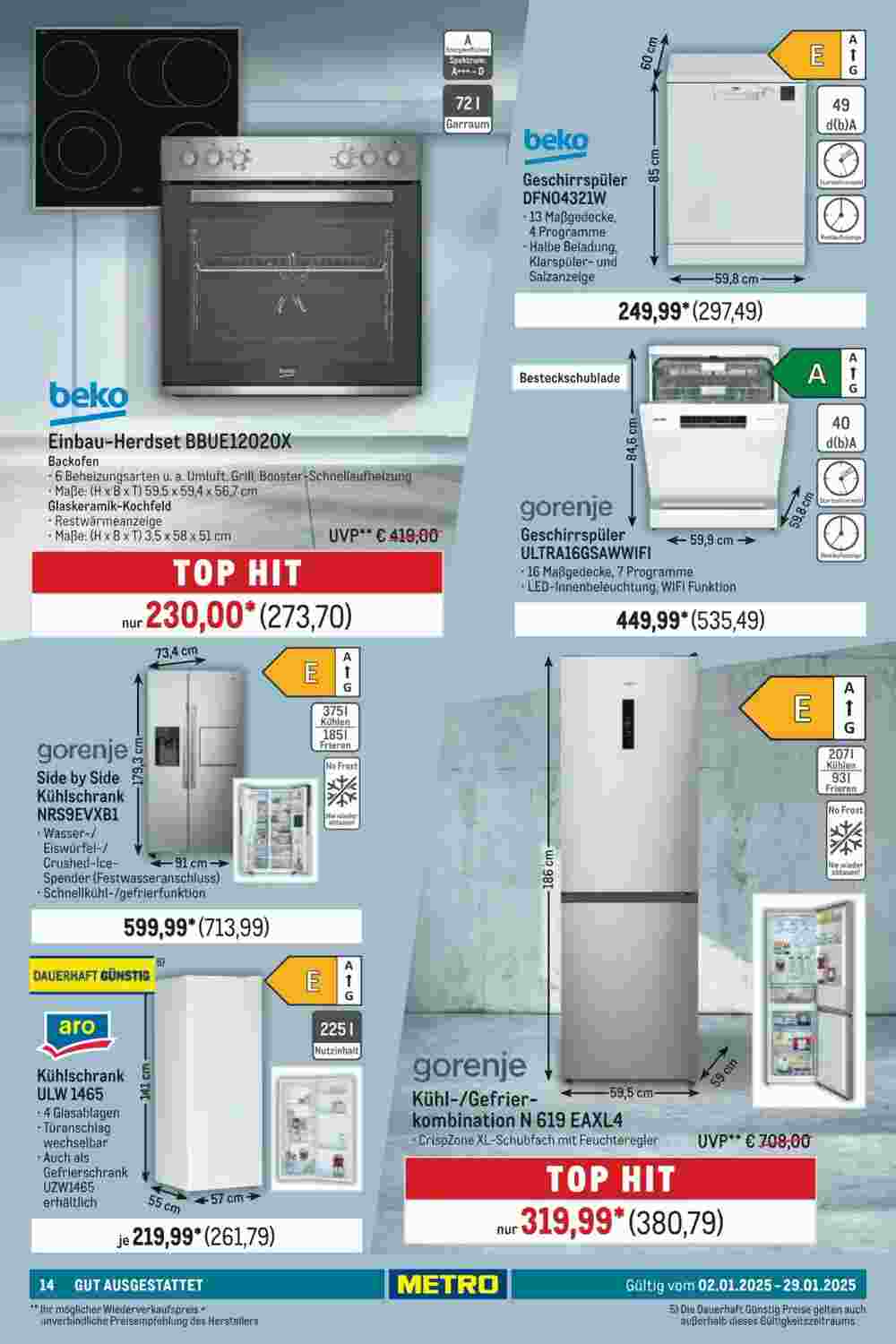 METRO Prospekt (ab 02.01.2025) zum Blättern - Seite 14