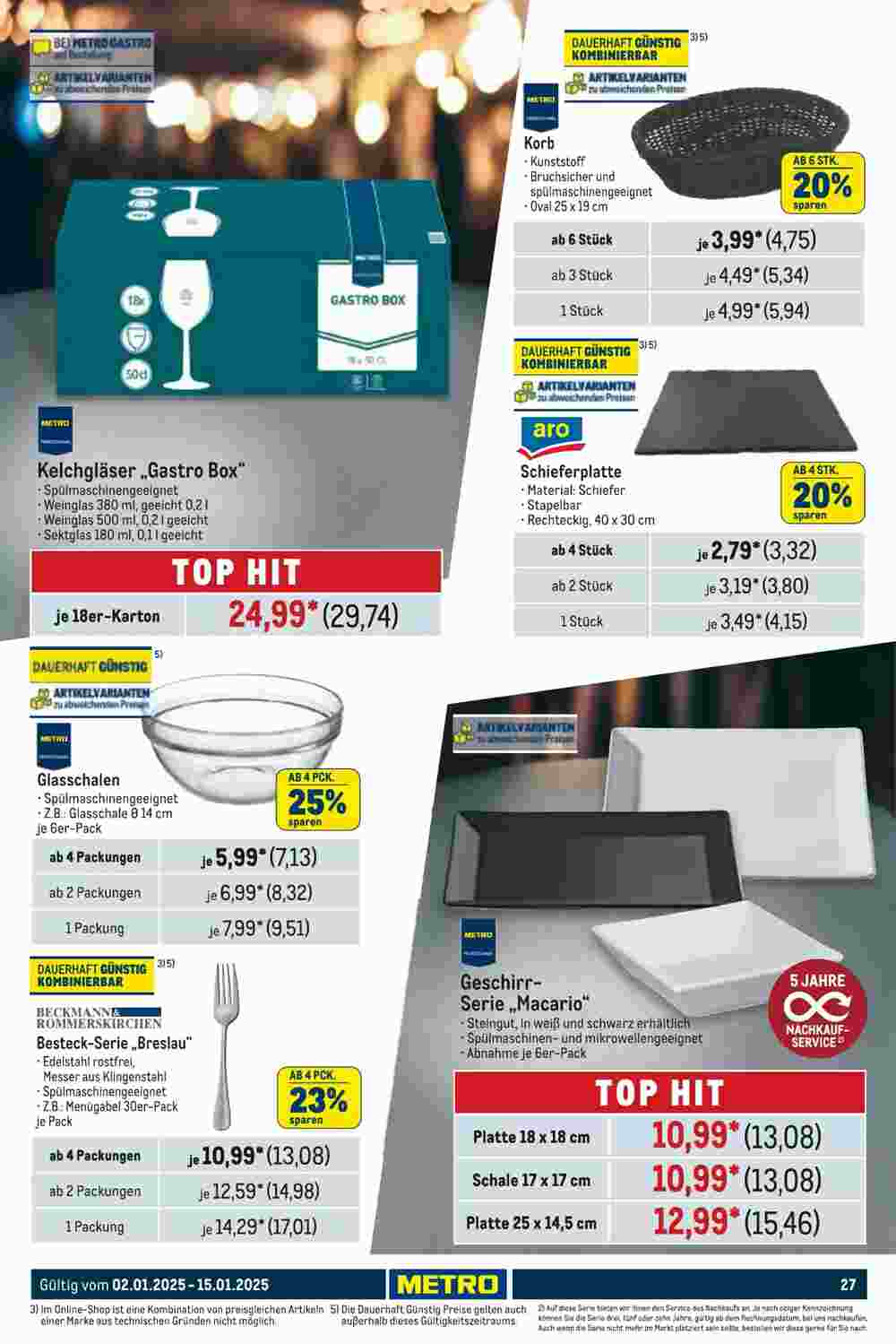 METRO Prospekt (ab 02.01.2025) zum Blättern - Seite 27