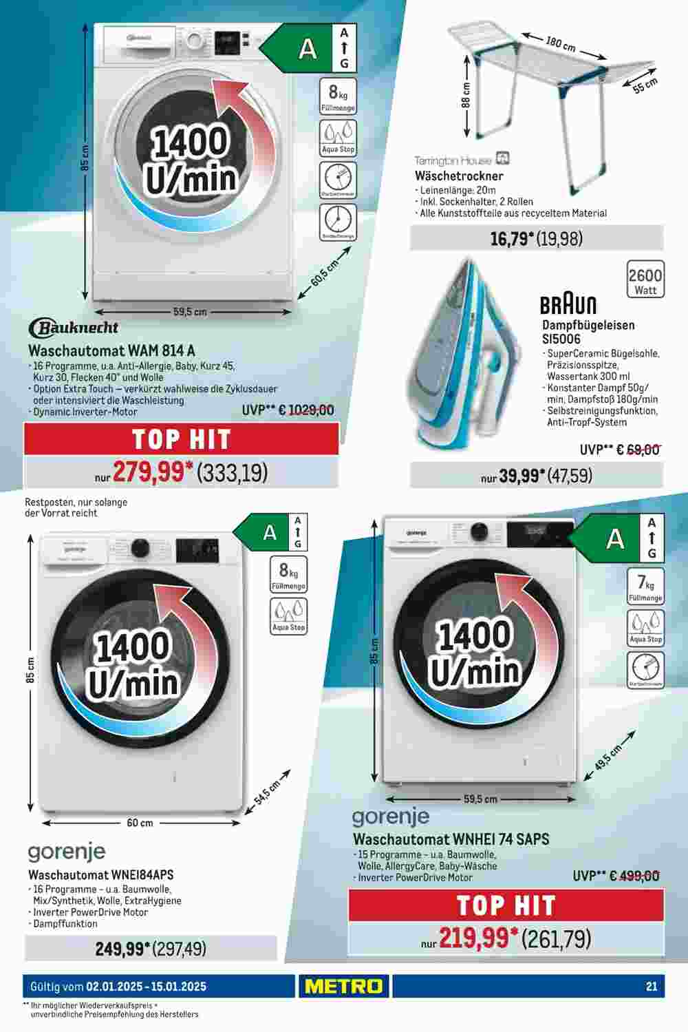 METRO Prospekt (ab 02.01.2025) zum Blättern - Seite 21