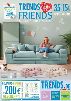 Trends Möbel Prospekt (ab 02.01.2025) zum Blättern - Seite 1