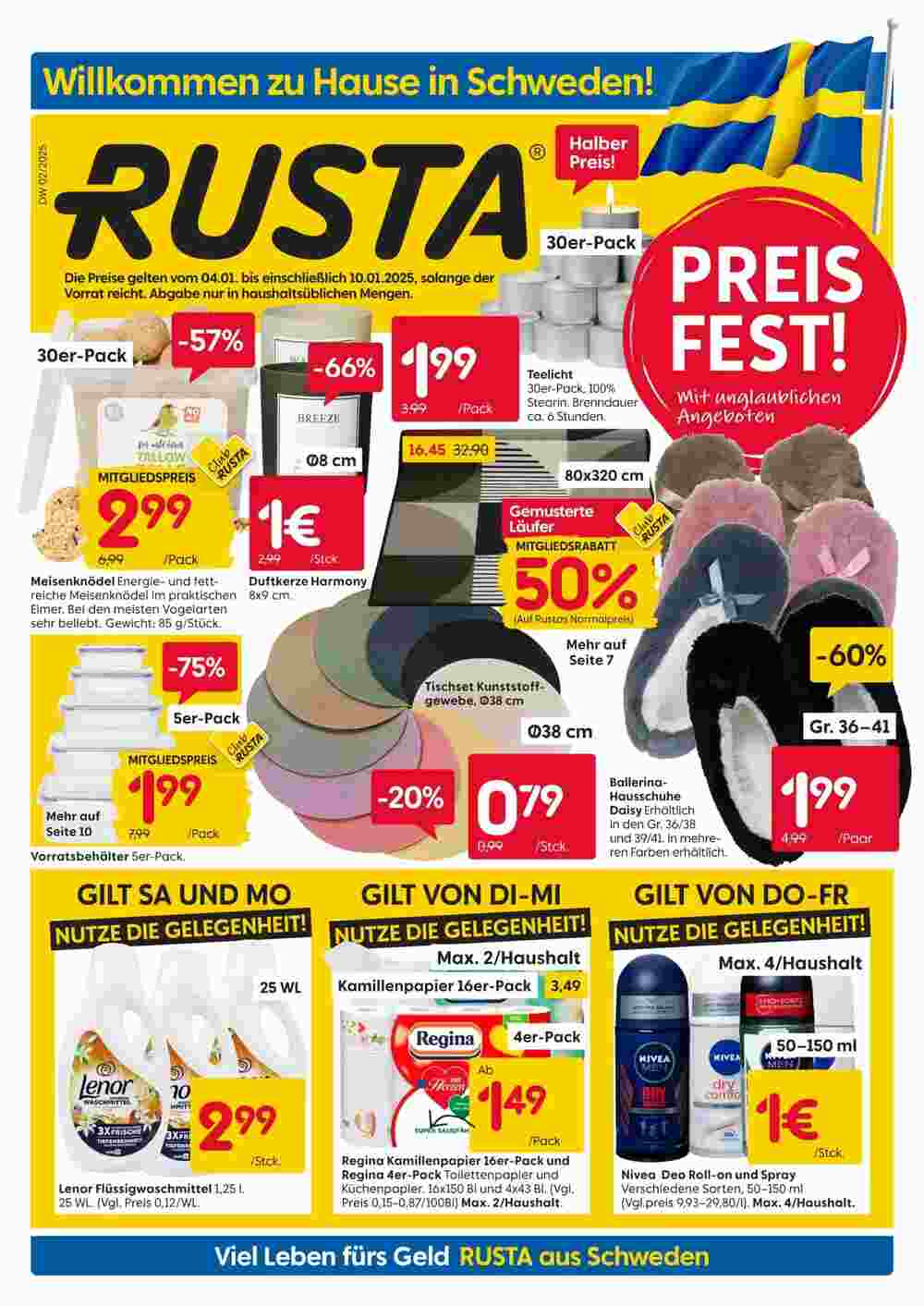 Rusta Prospekt (ab 04.01.2025) zum Blättern - Seite 1