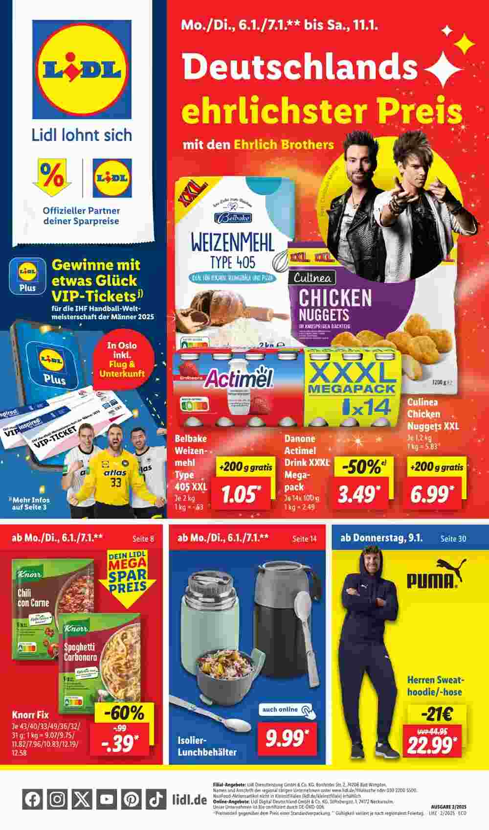 Lidl Prospekt (ab 06.01.2025) zum Blättern - Seite 1