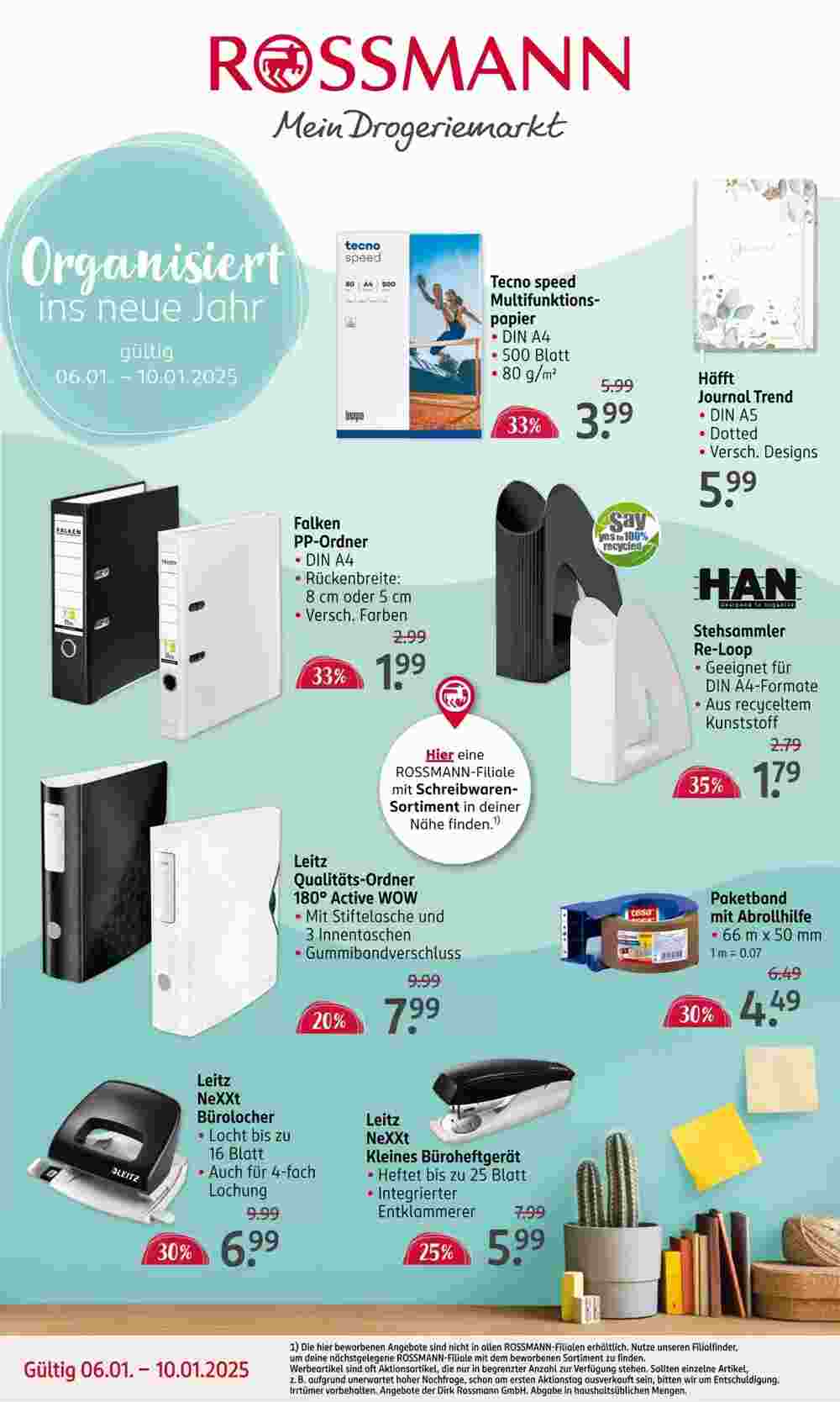 Rossmann Prospekt (ab 06.01.2025) zum Blättern - Seite 1