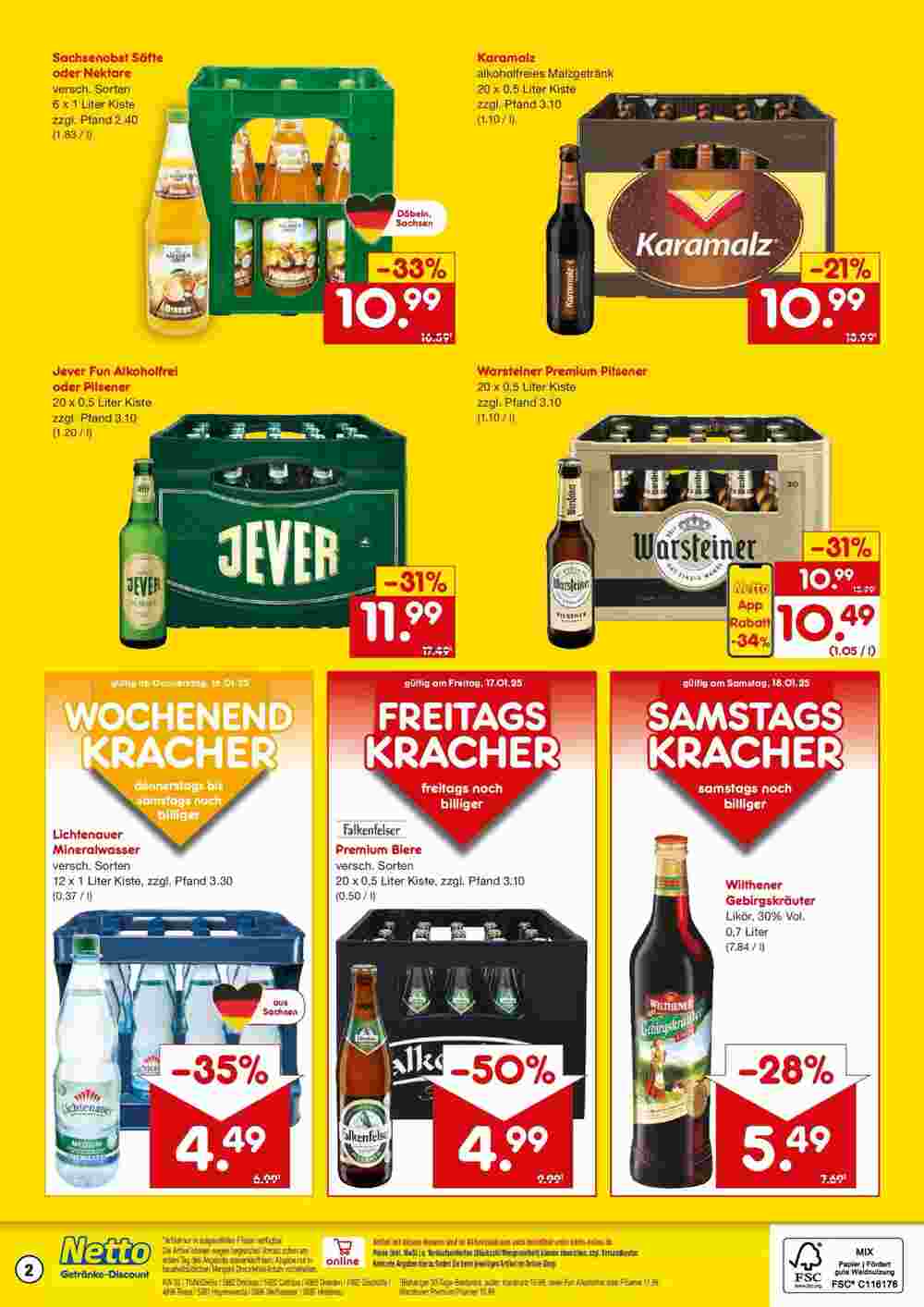 Netto Getränke Discount Prospekt (ab 12.01.2025) zum Blättern - Seite 2