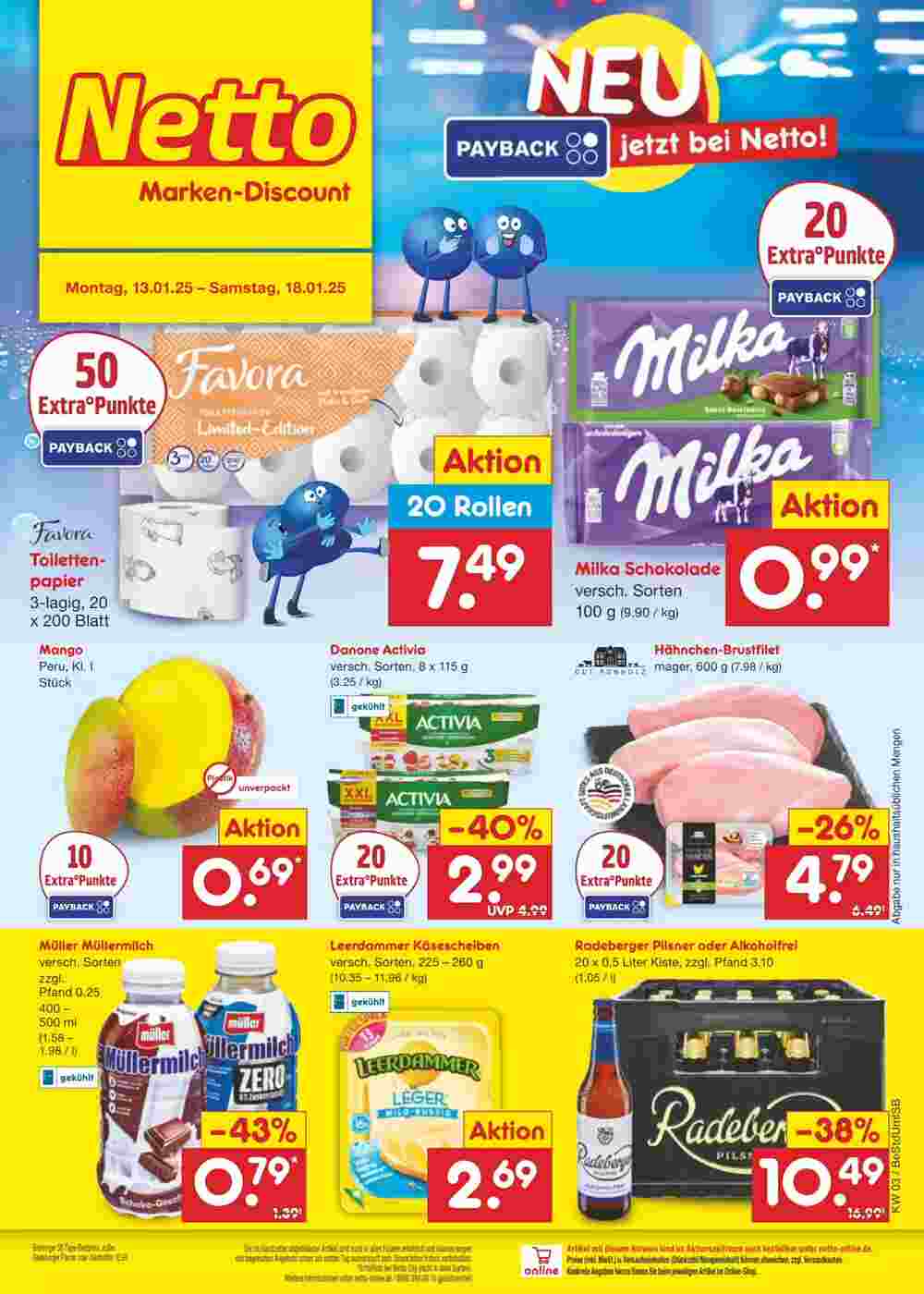 Netto Marken-Discount Prospekt (ab 13.01.2025) zum Blättern - Seite 1