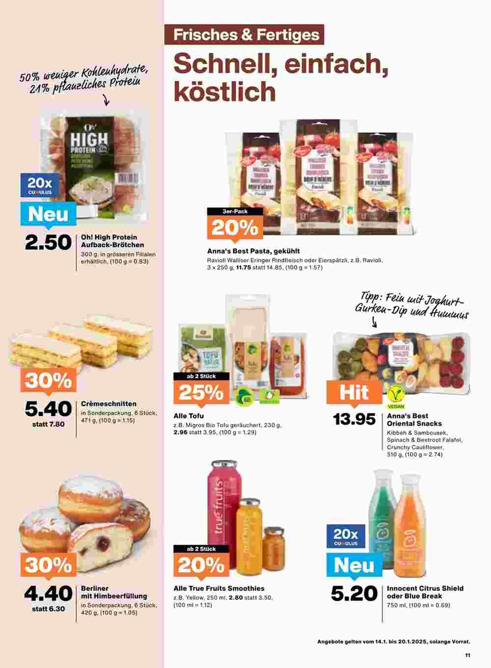 Migros Prospekt (ab 14.01.2025) zum Blättern - Seite 11