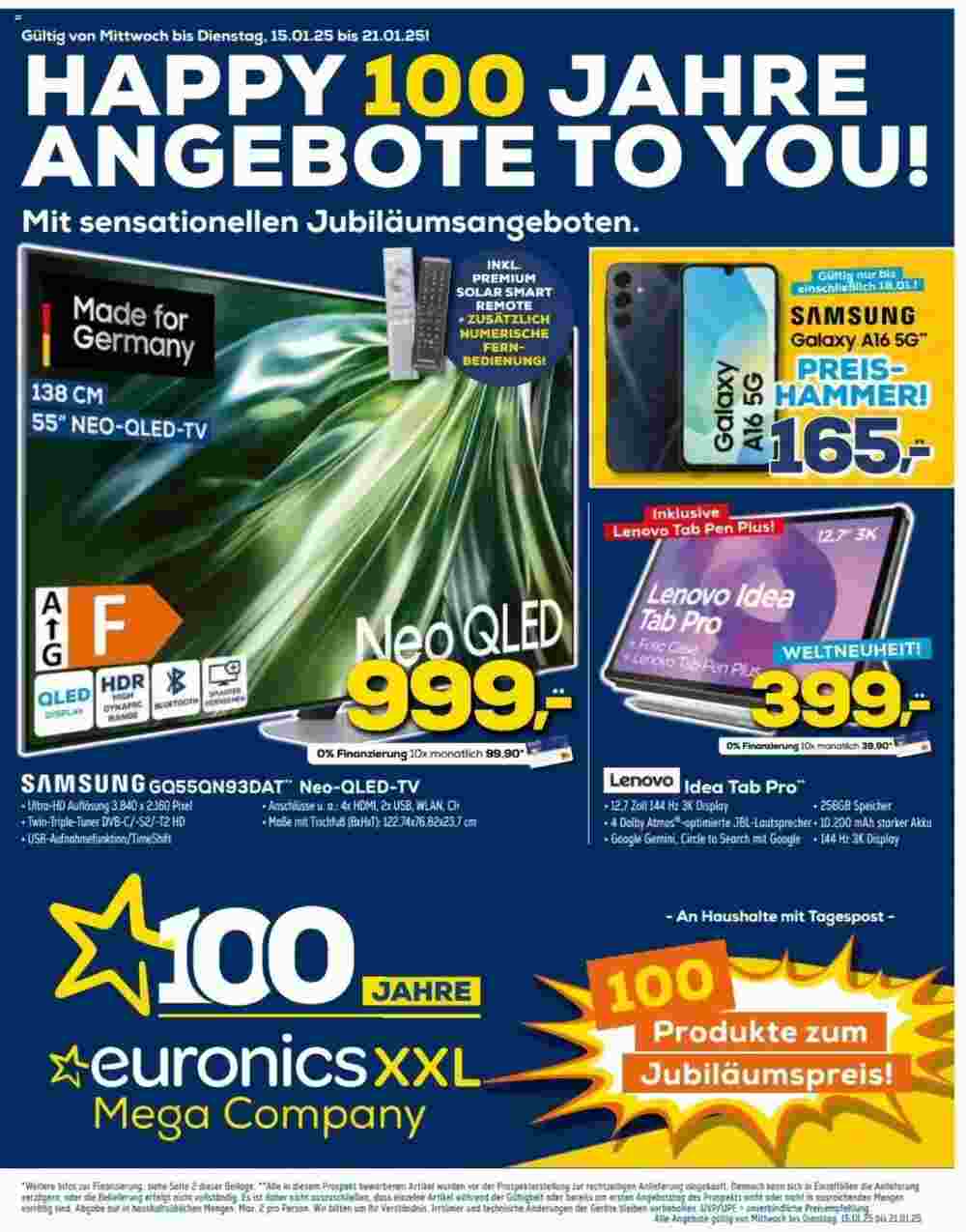 Euronics Prospekt (ab 15.01.2025) zum Blättern - Seite 1